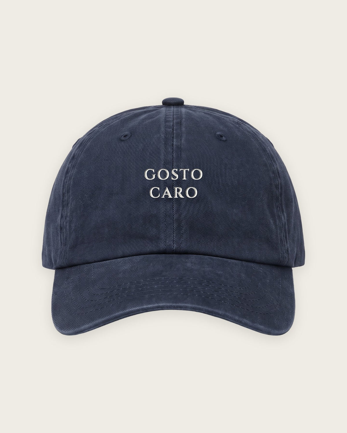 Boné Dad Hat “Gosto Caro” — Marinho