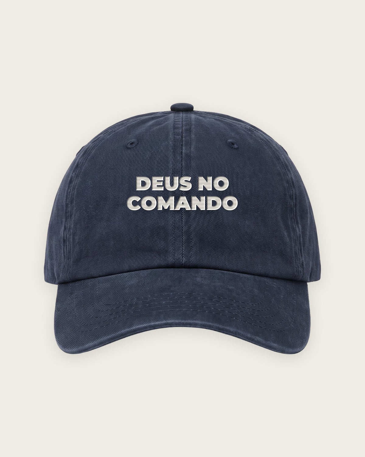 Boné Dad Hat “Deus no Comando” — Marinho
