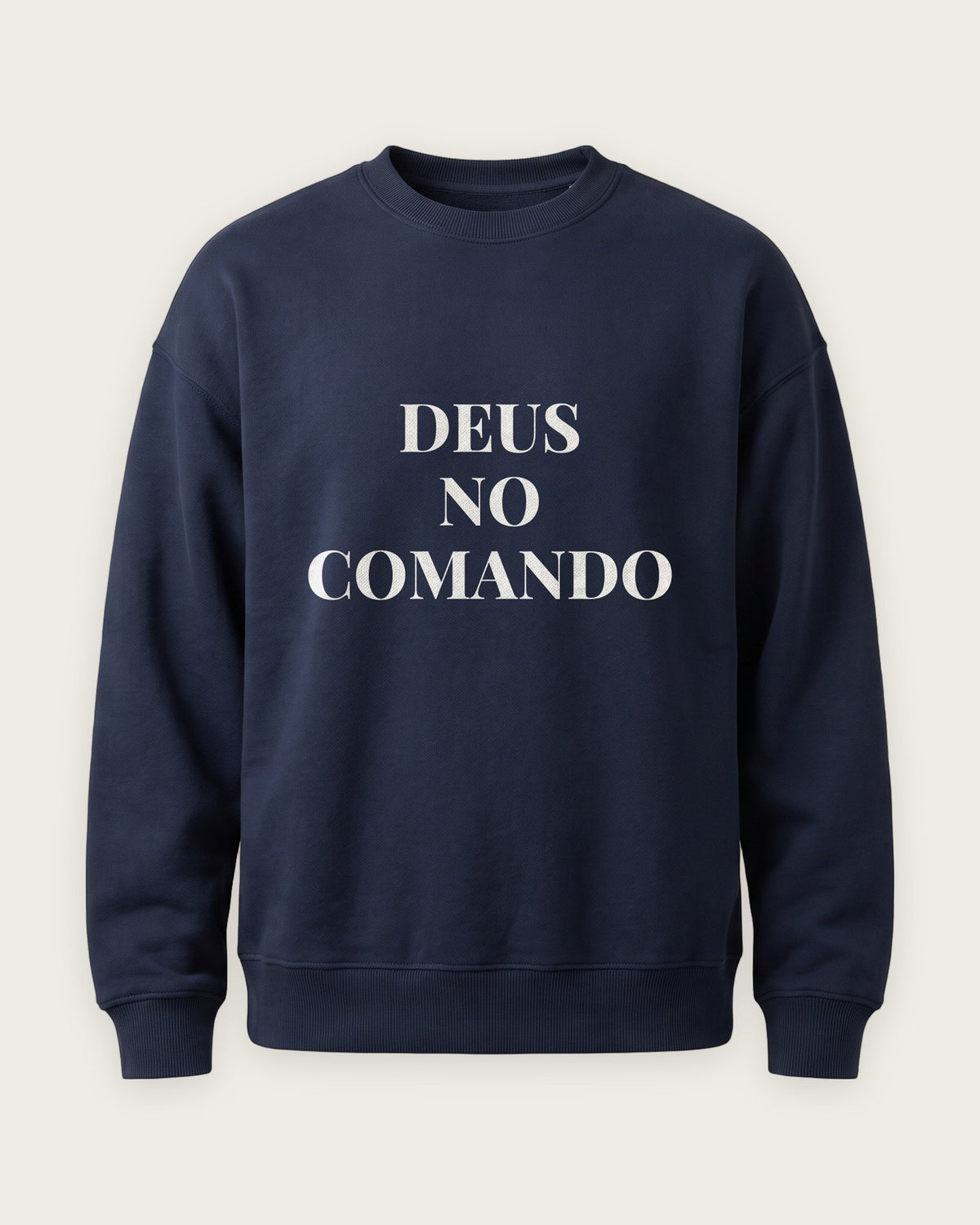 Moletom Careca “Deus no Comando” — Marinho
