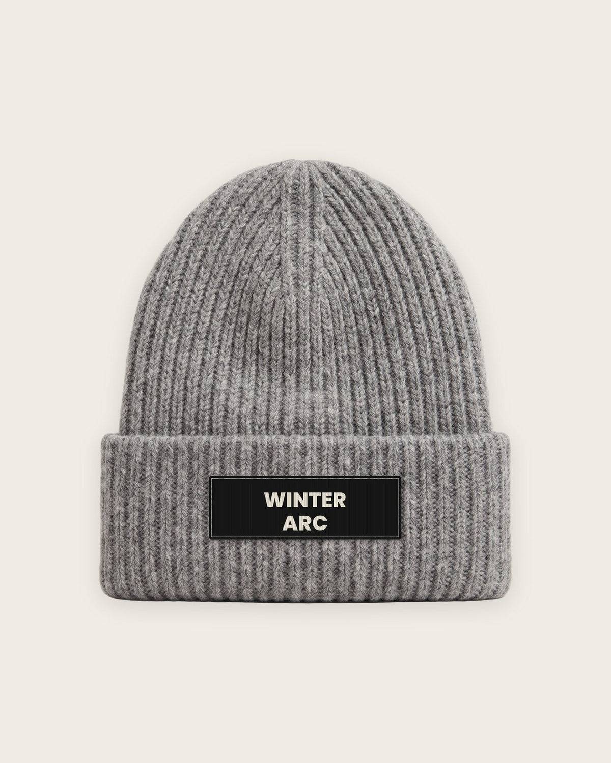 Gorro Canelado “I'm in My Winter Arc” — Cinza Mescla