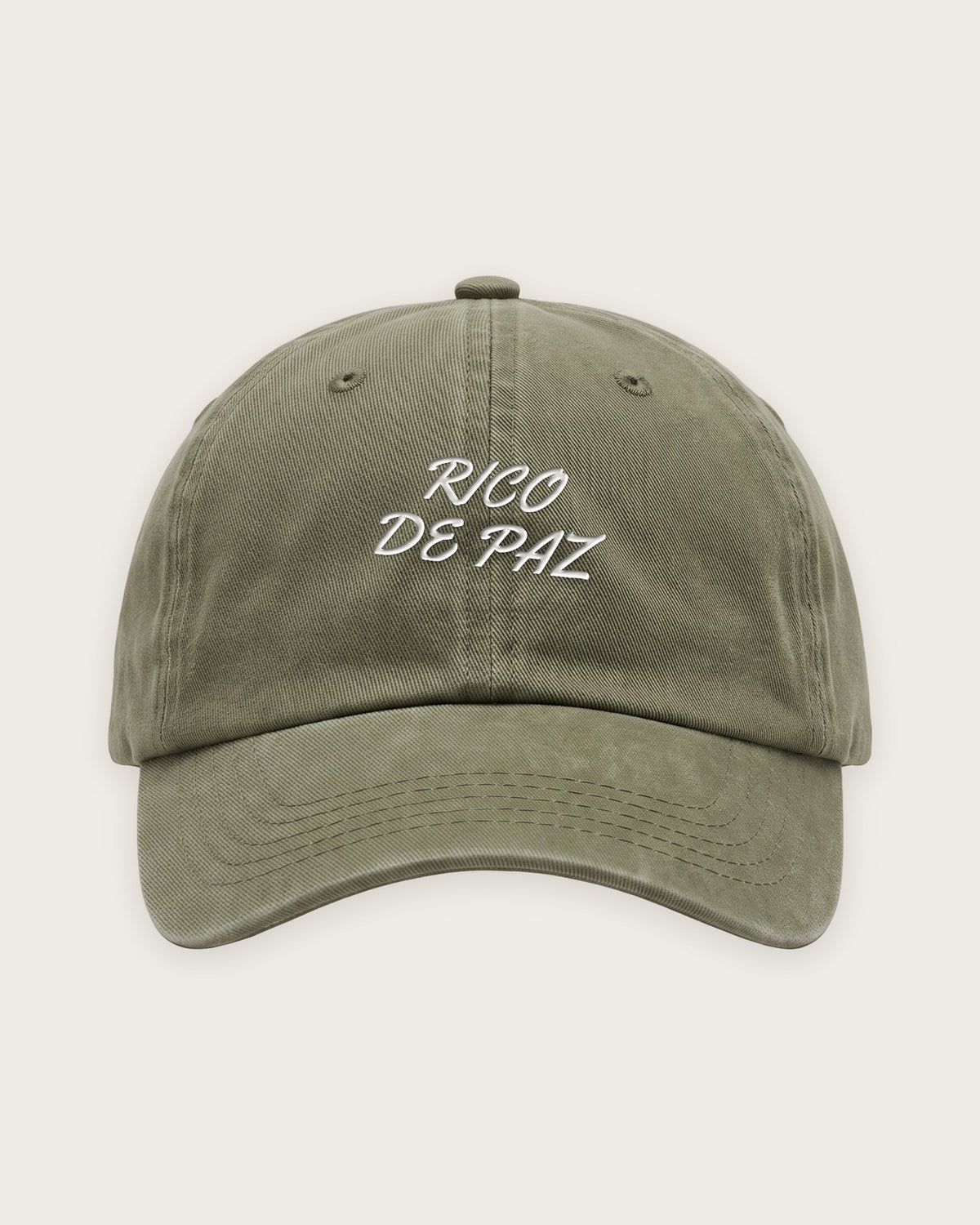 Boné Dad Hat “Rico de Paz” — Verde Musgo