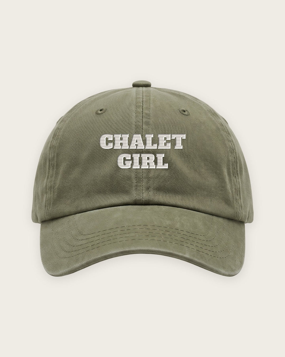 Boné Dad Hat “Chalet Girl” — Verde Musgo