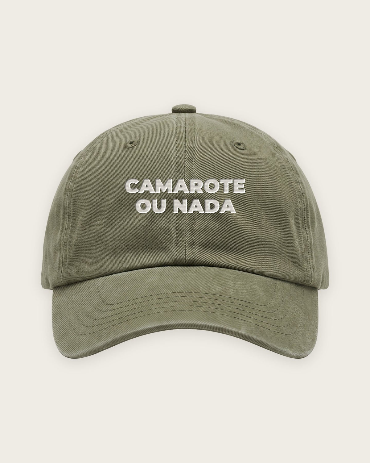 Boné Dad Hat “Camarote ou Nada” — Verde Musgo