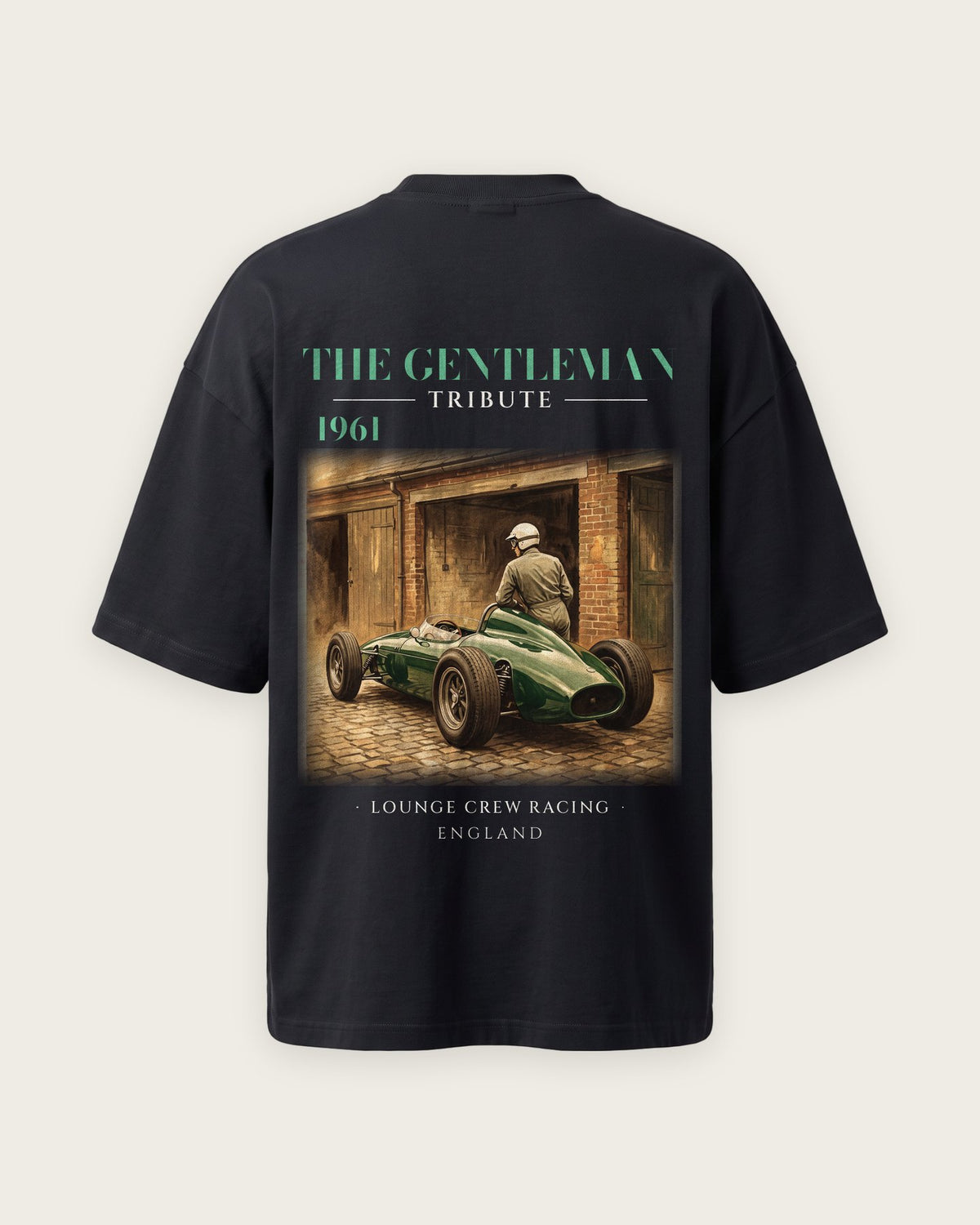 Camiseta “The Gentleman 1961” — Preto — oversized