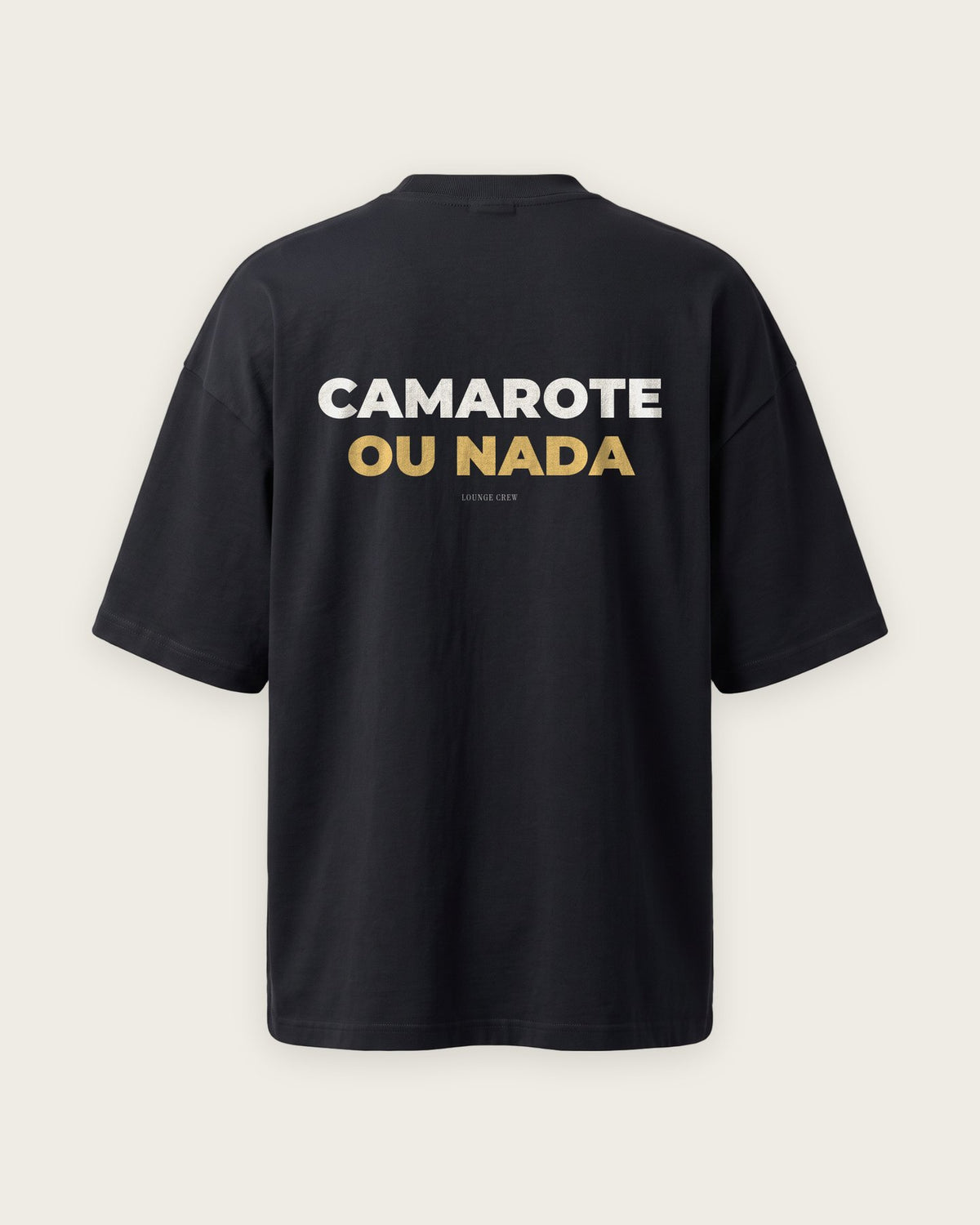 Camiseta Oversized “Camarote ou Nada” — Preto