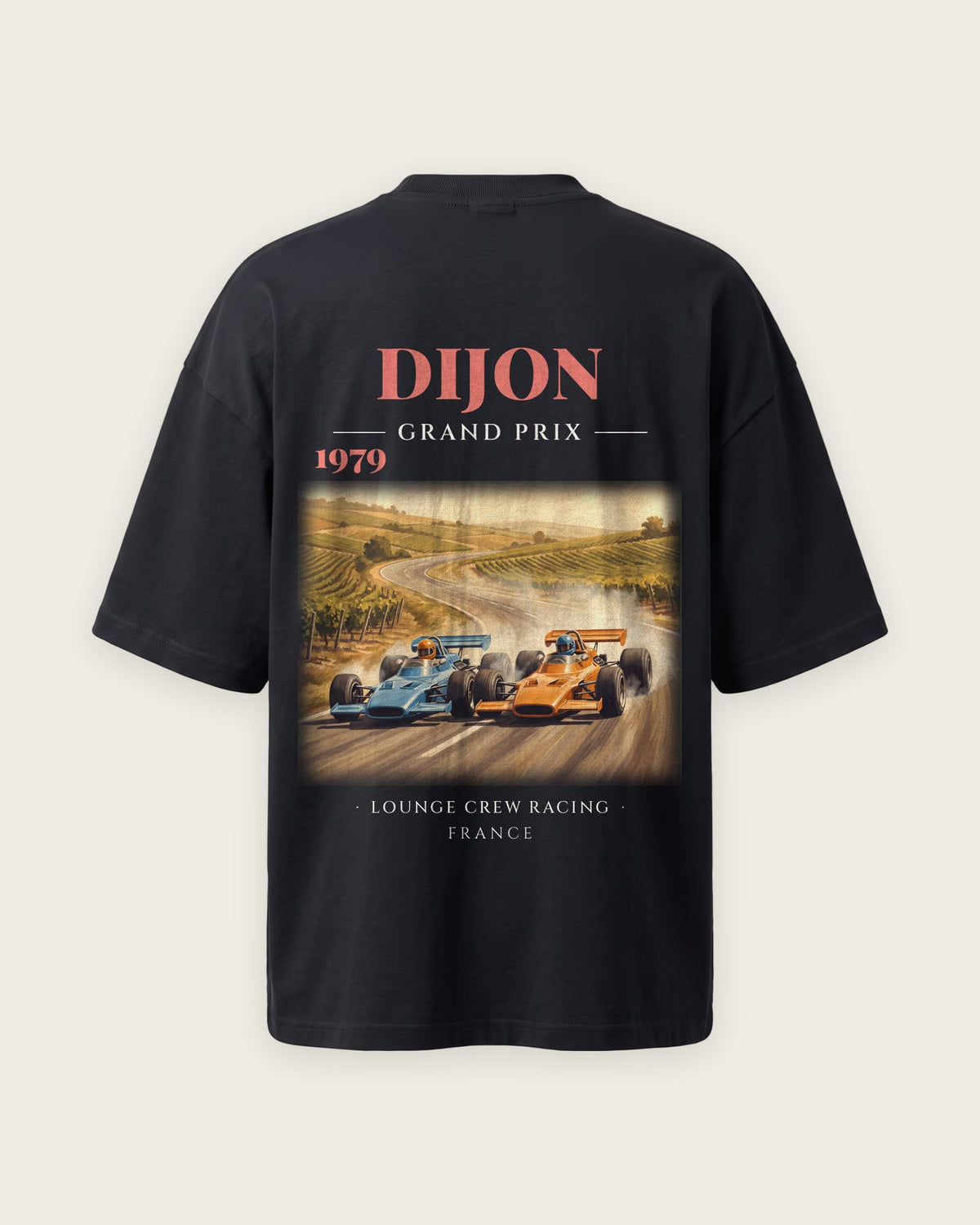 Camiseta “Dijon 1979” — Preto — oversized