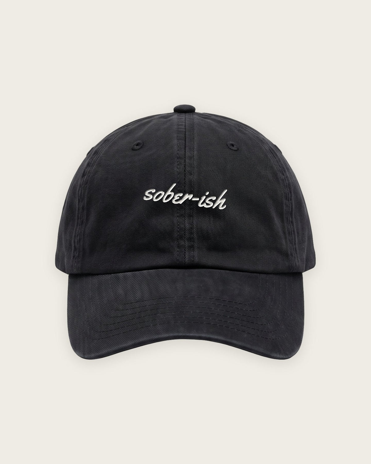 Boné Dad Hat “Sober-ish” — Preto