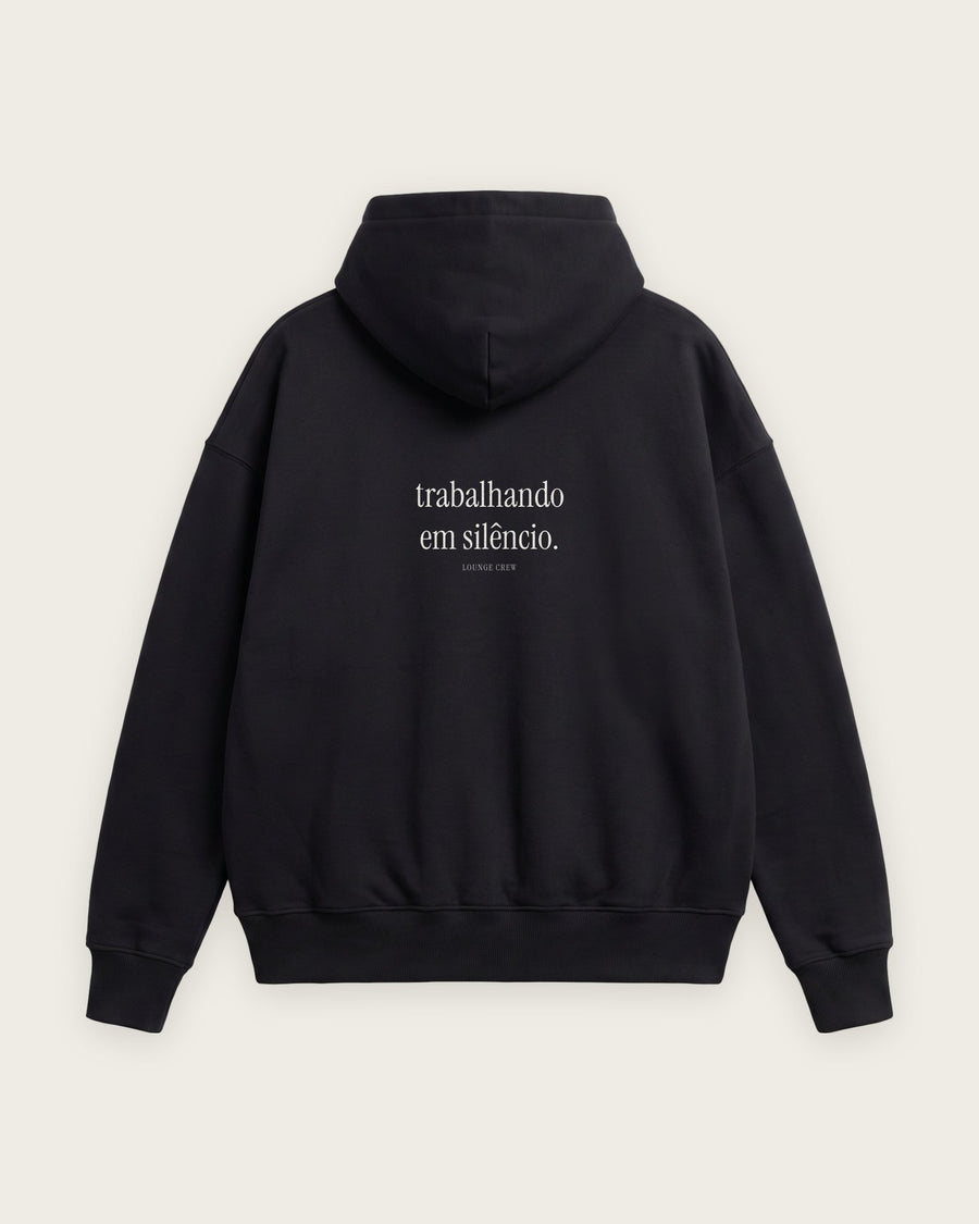 Moletom Oversized “Trabalhando em Silêncio”