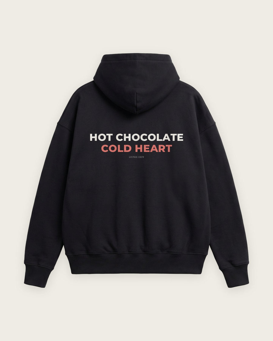 Moletom Oversized “Hot Chocolate, Cold Heart”
