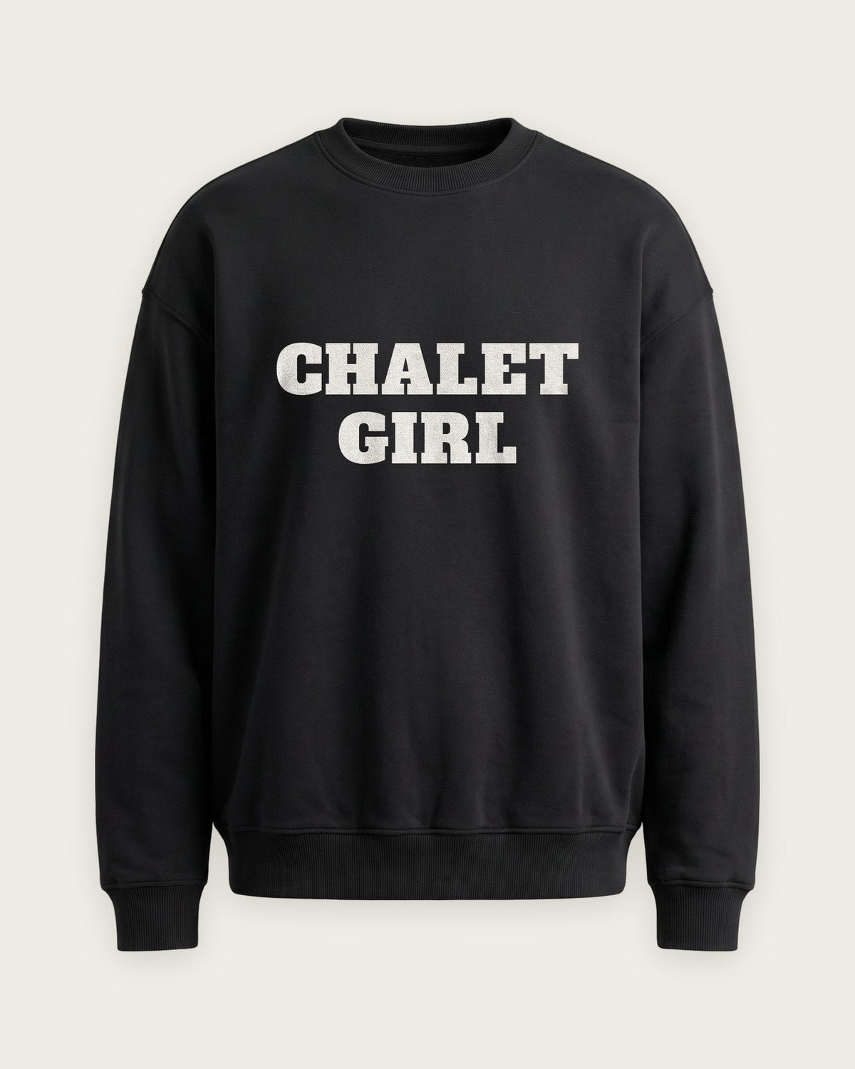 Moletom Careca “Chalet Girl” — Preto