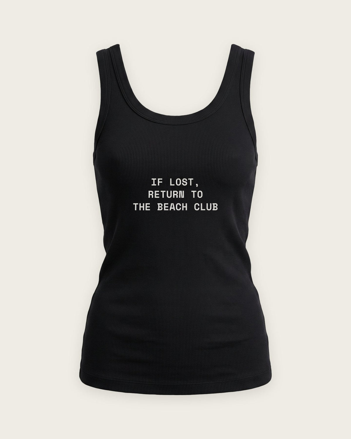 Regata Canelada “If Lost, Return to the Beach Club” — Preto