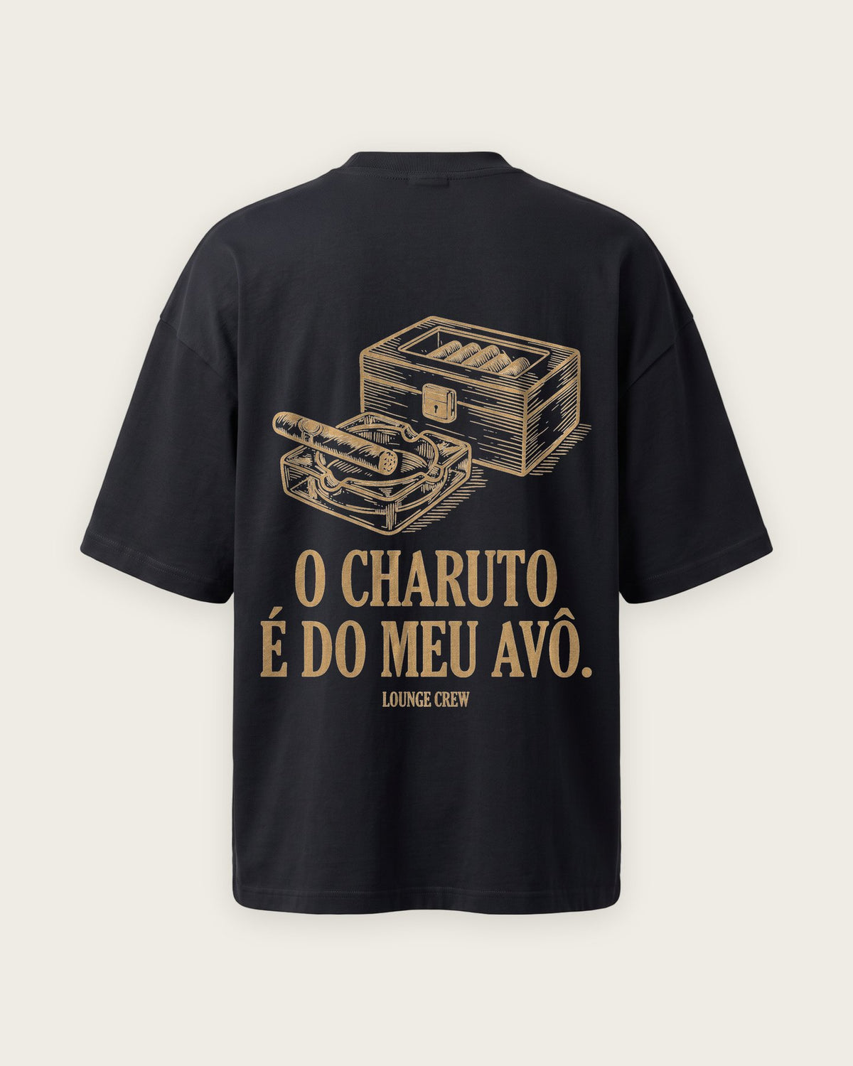 Camiseta “O Charuto É do Meu Avô” — Preto