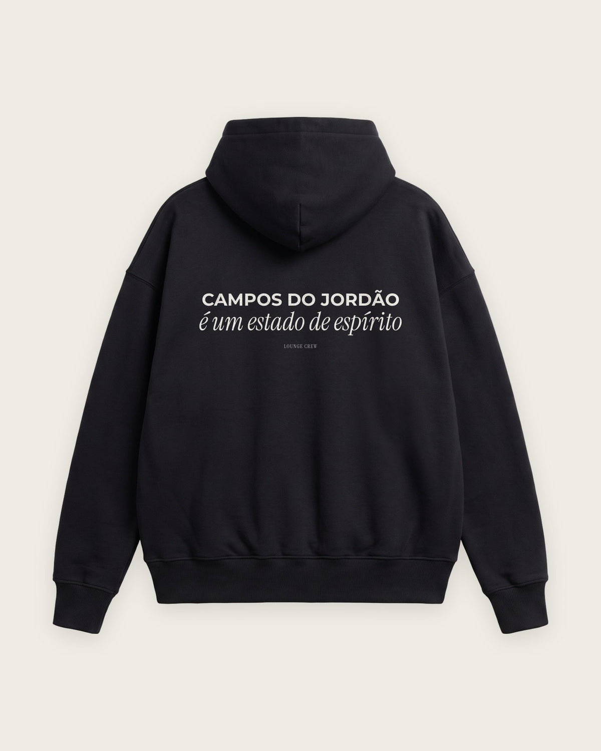 Moletom Oversized “Campos do Jordão é um Estado de Espírito” — Preto