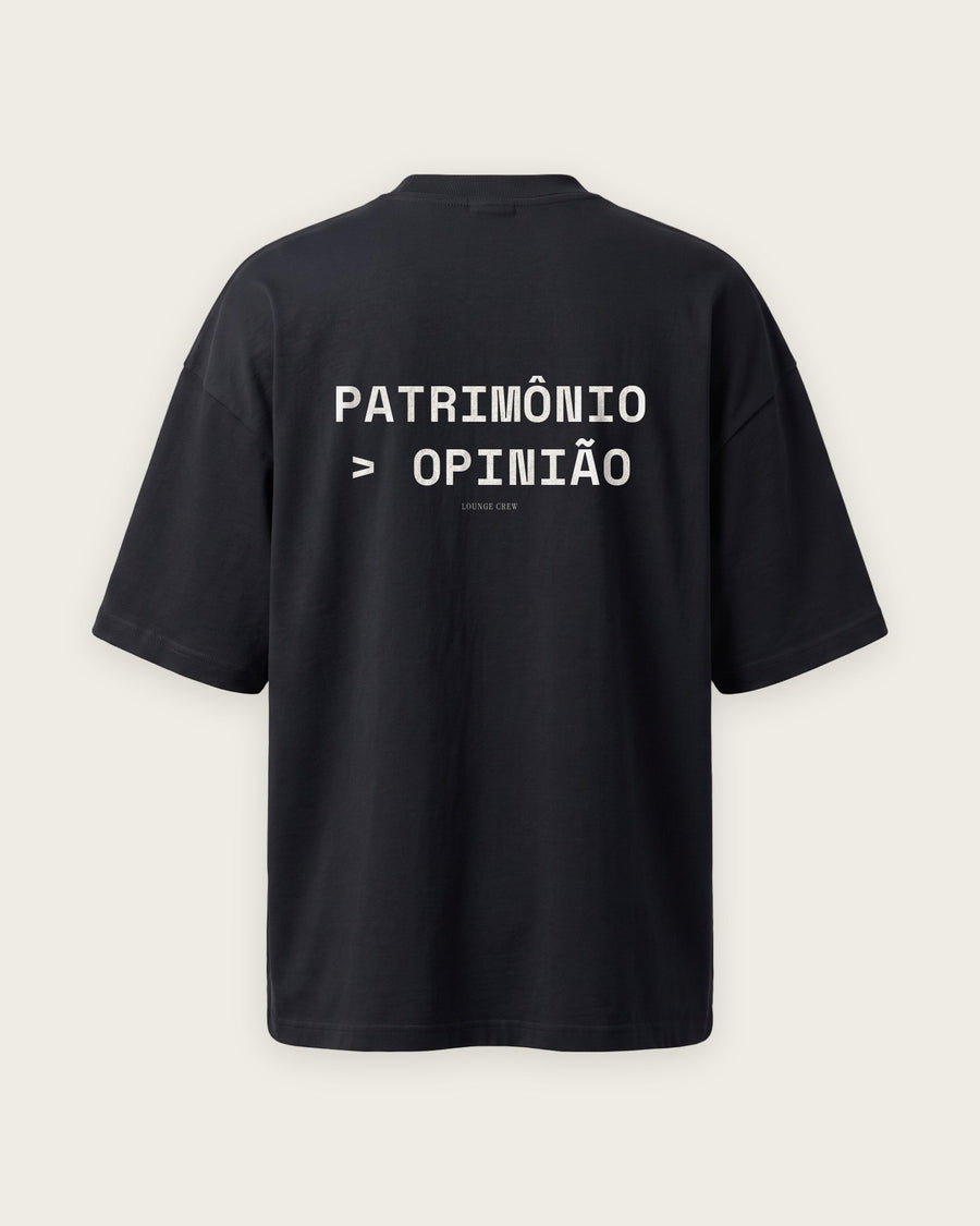Camiseta Oversized “Patrimônio Maior que Opinião”