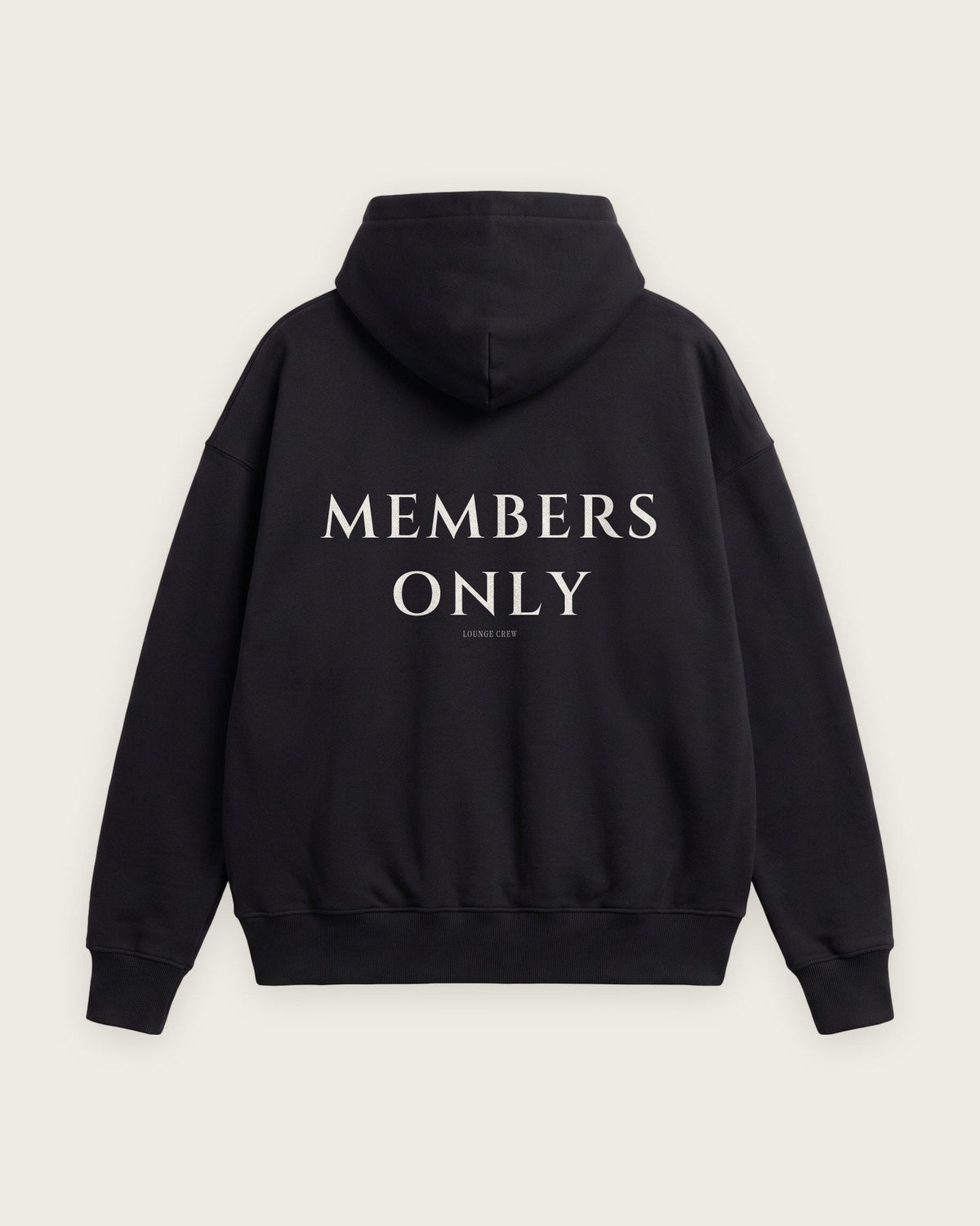 Moletom Oversized “Members Only” — Preto