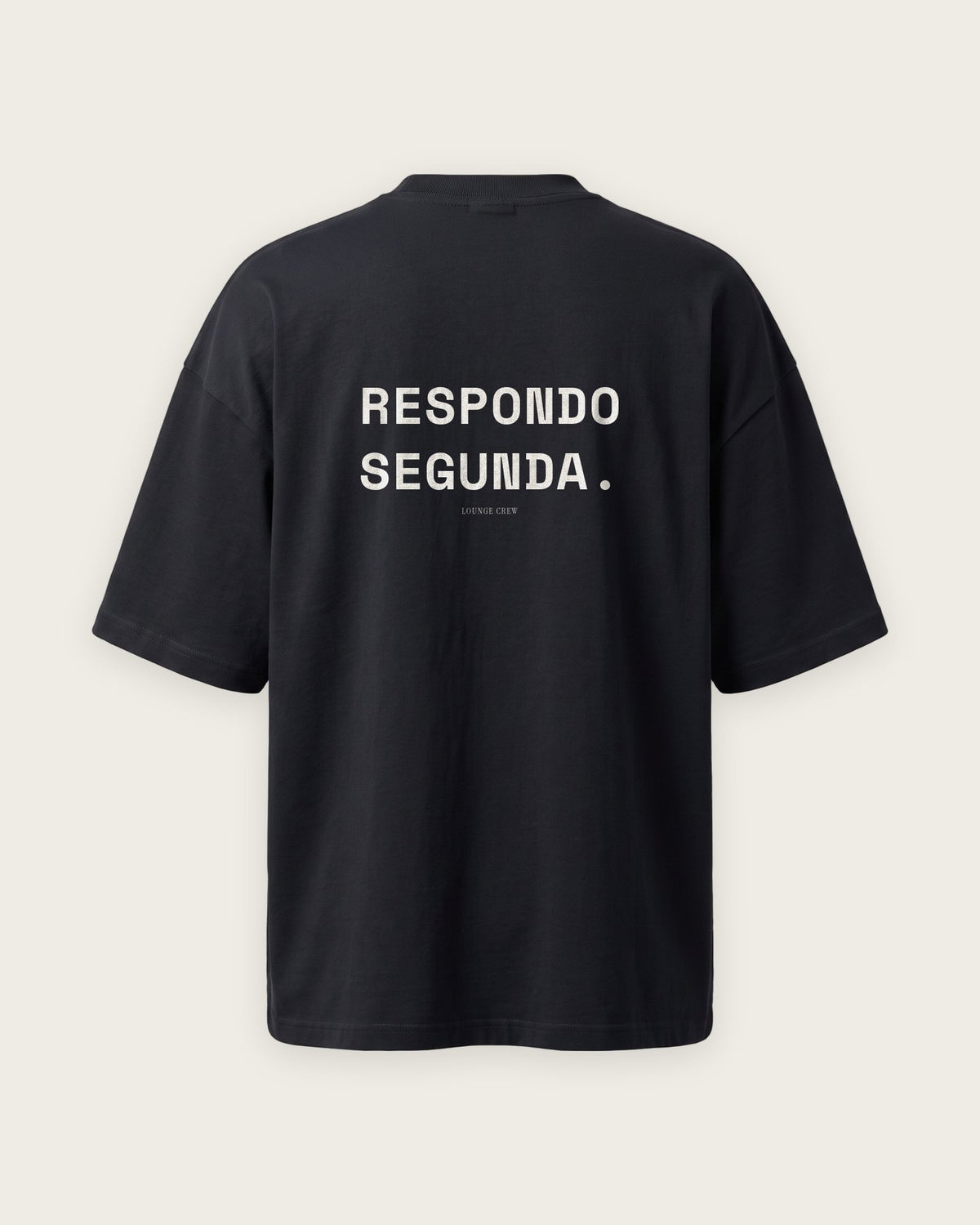 Camiseta Oversized “Respondo Segunda” — Preto