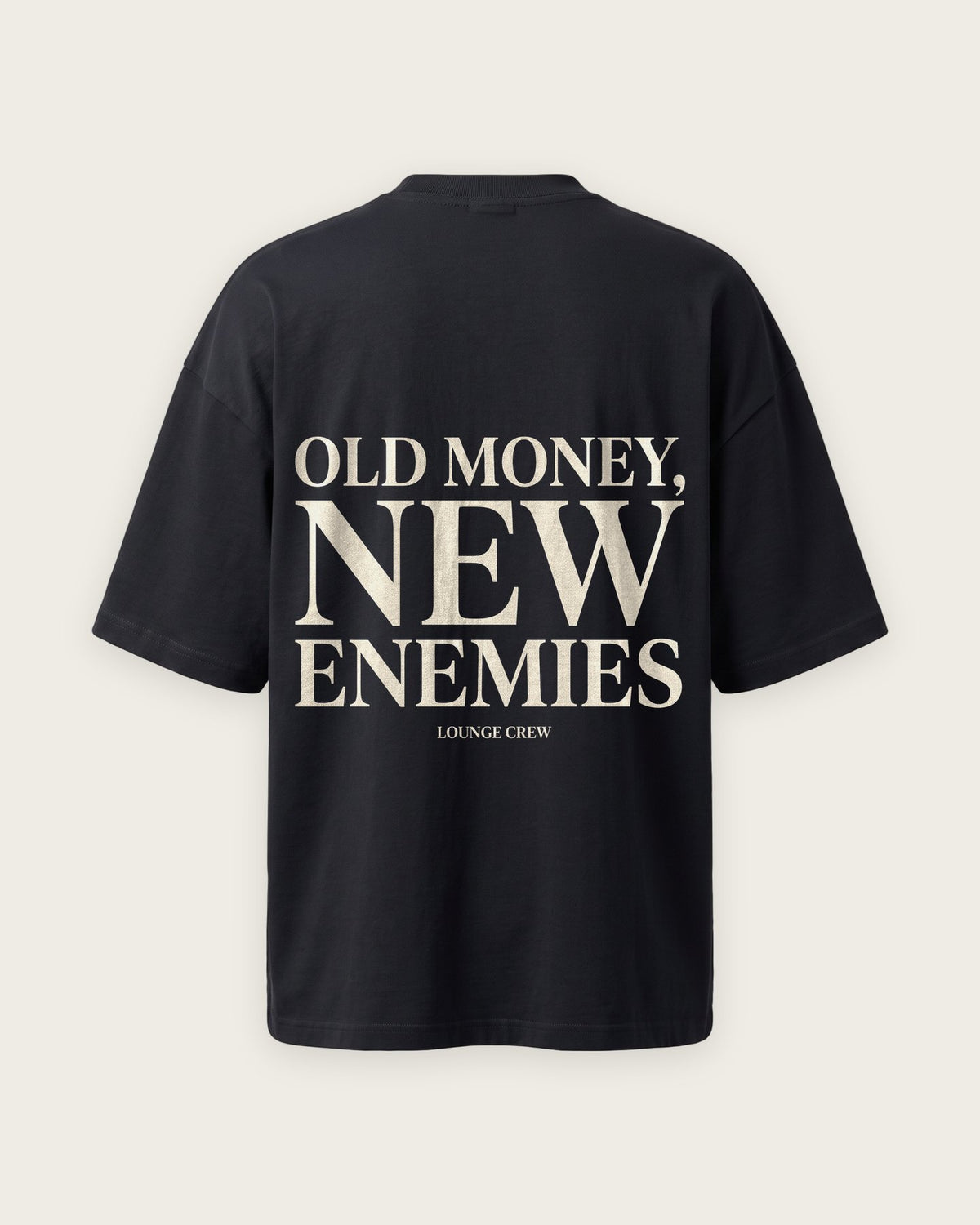 Camiseta “Old Money, New Enemies” — Preto