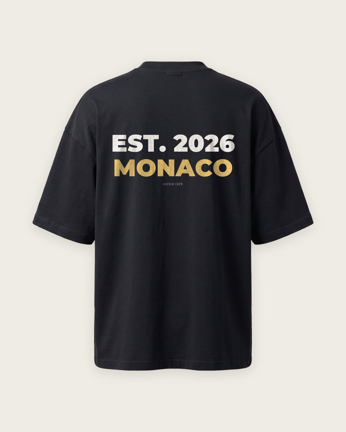 Camiseta “Est. 2026 Monaco” — Preto