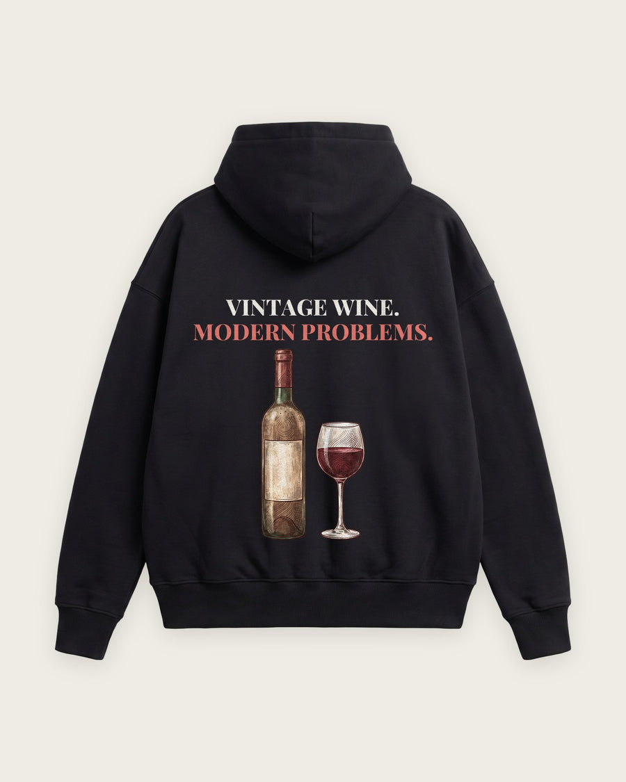 Moletom Oversized “Vintage Wine, Modern Problems”