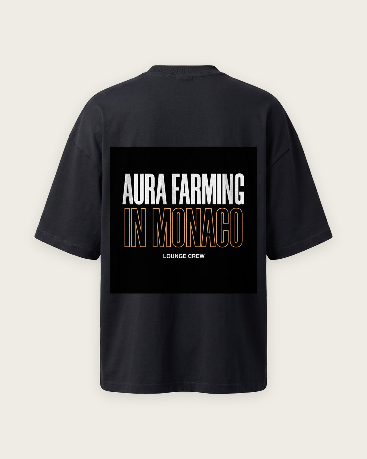 Camiseta “Aura Farming in Monaco” — Preto