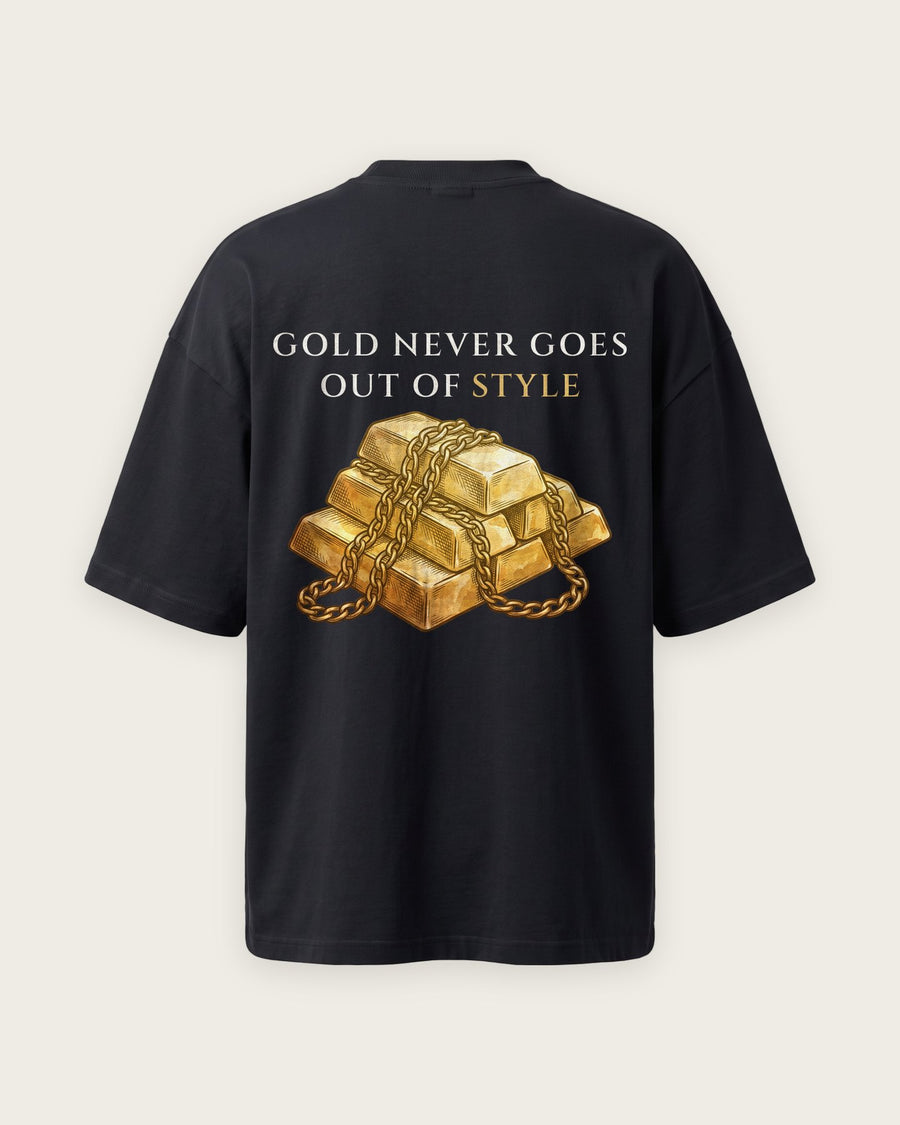 Camiseta Oversized “Gold Never Goes Out of Style”