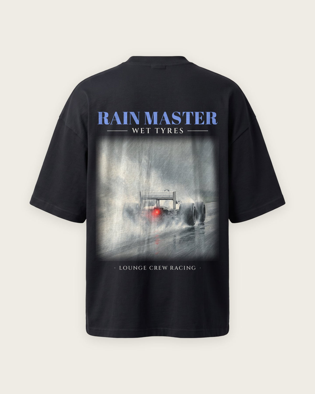 Camiseta “Rain Master” — Preto — oversized