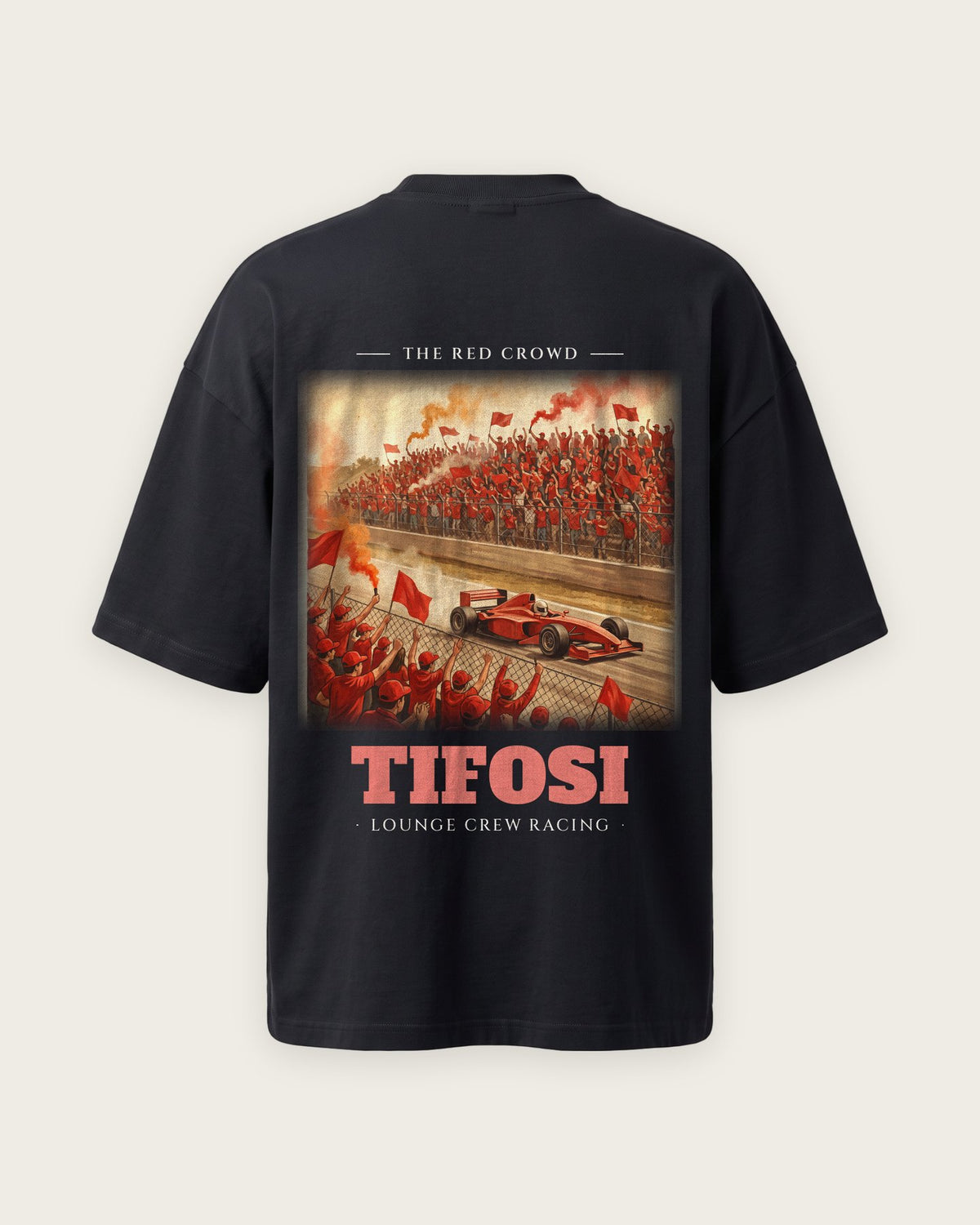 Camiseta “Tifosi” — Preto — oversized