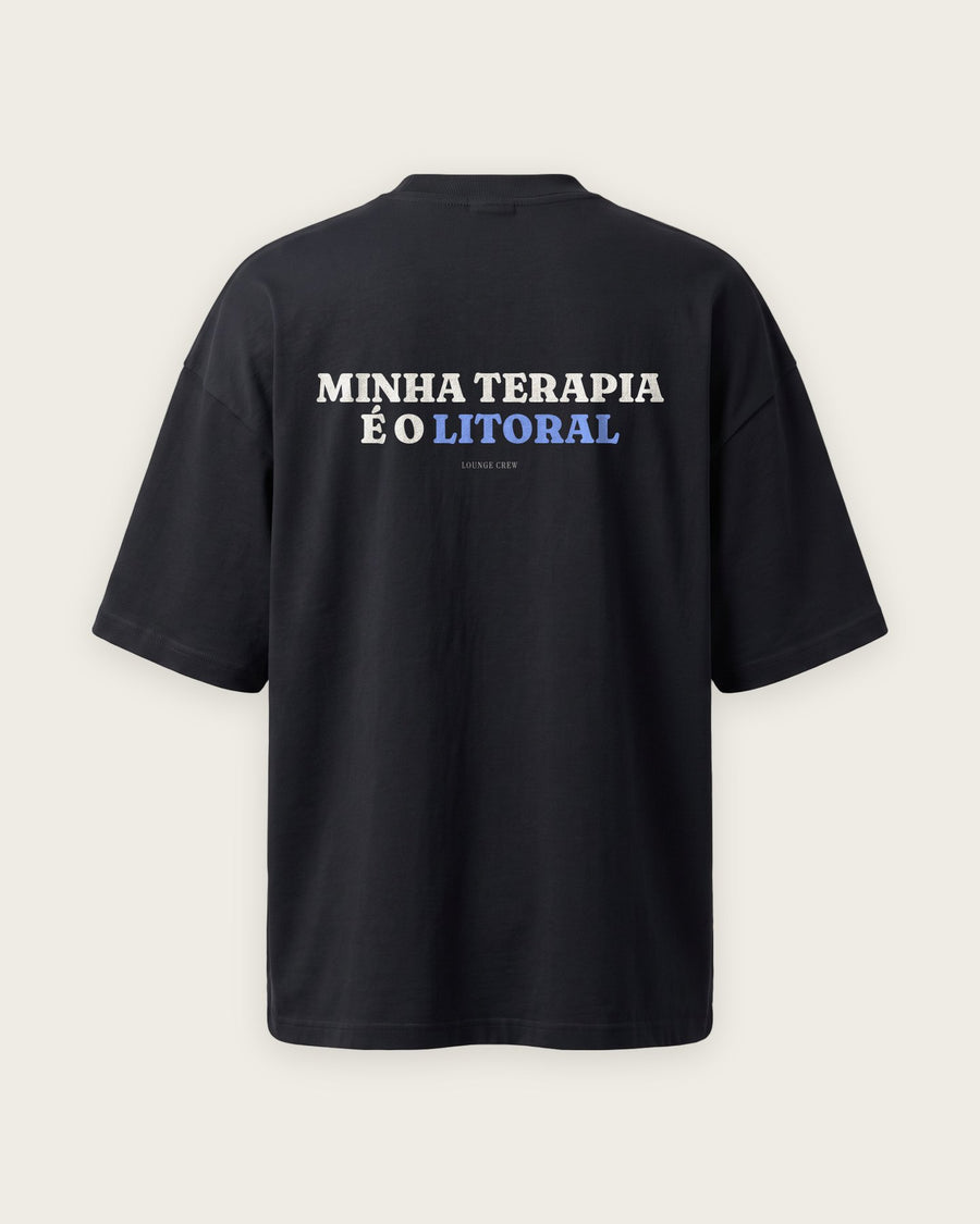 Camiseta Oversized “Minha Terapia é o Litoral”