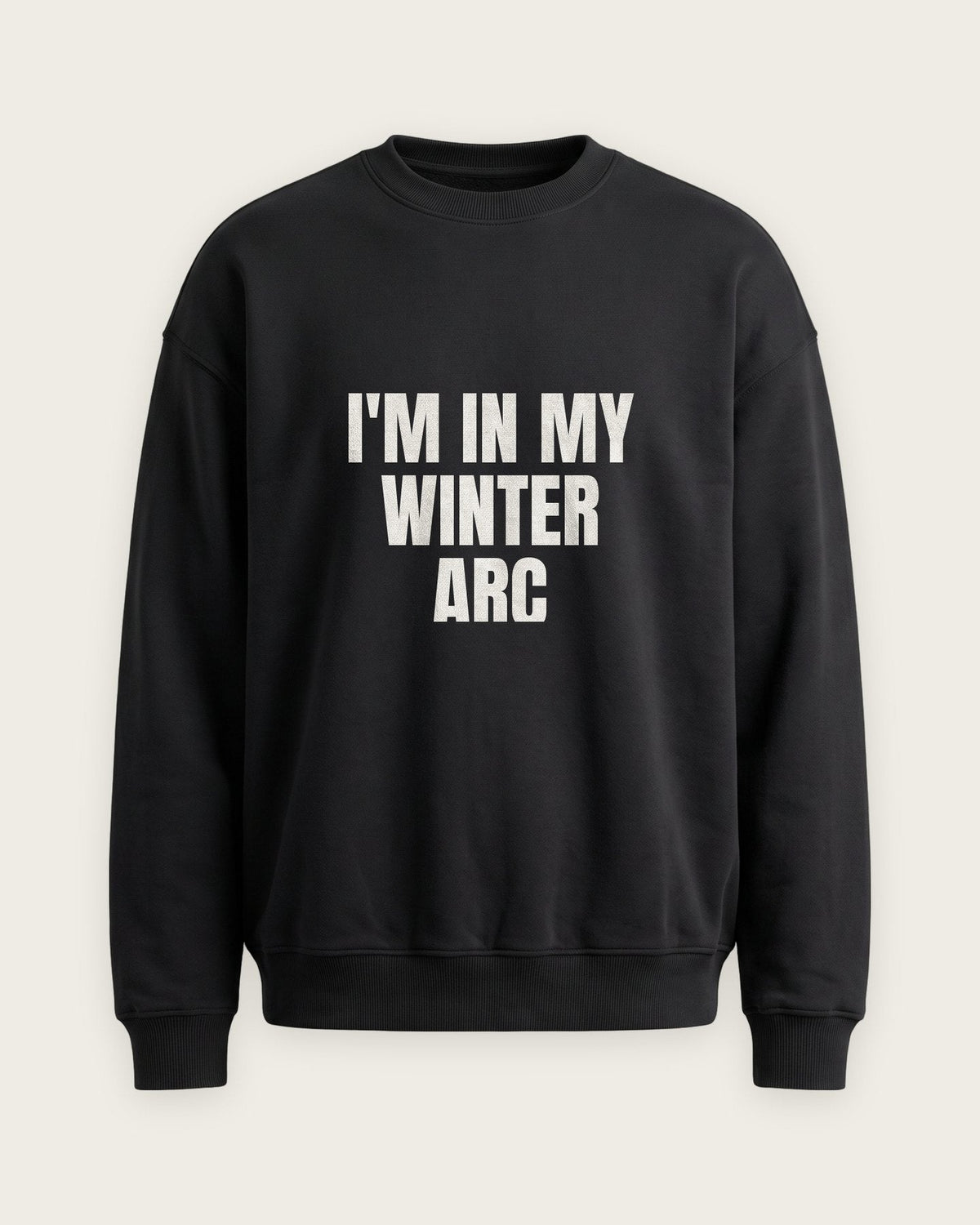 Moletom Careca “I'm in My Winter Arc” — Preto