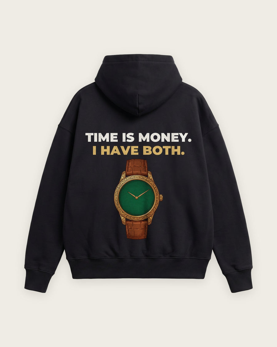 Moletom Oversized “Time Is Money, I Have Both”