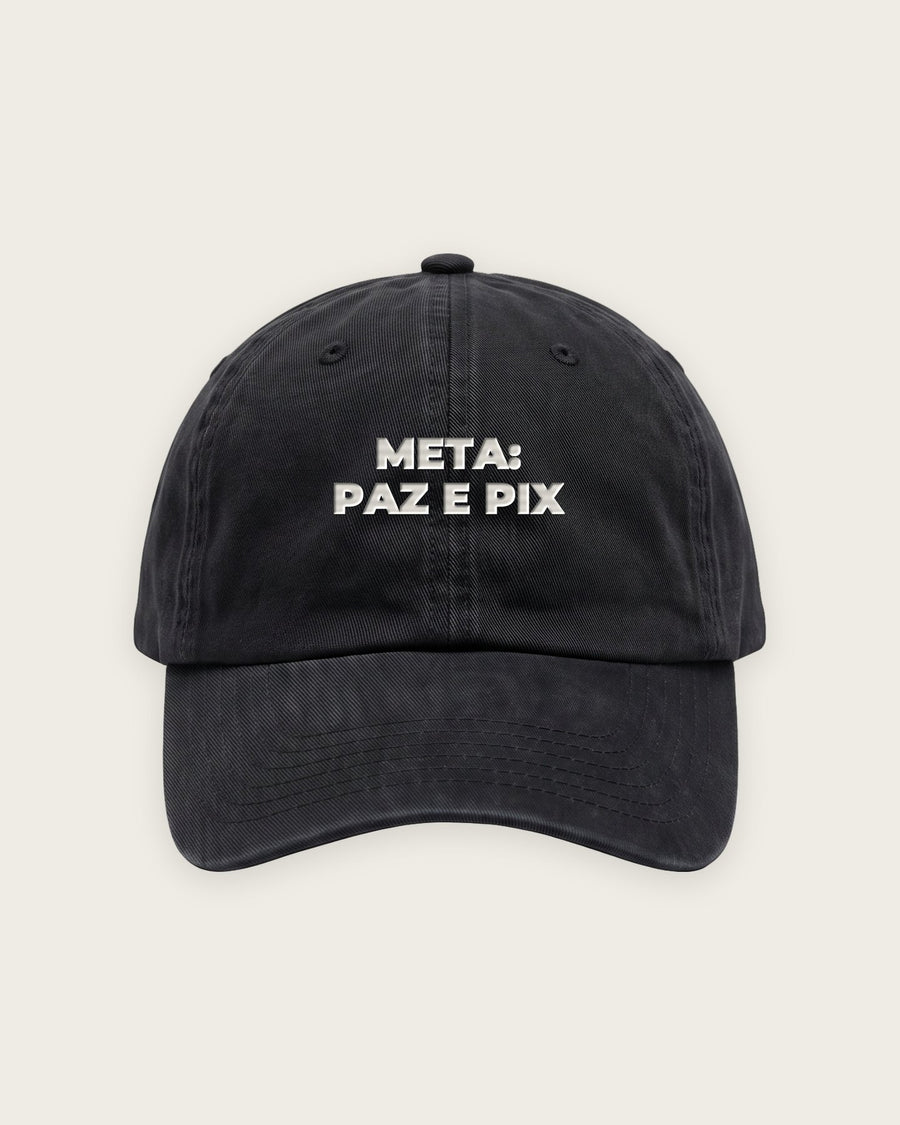 Boné Dad Hat “Meta: Paz e Pix”