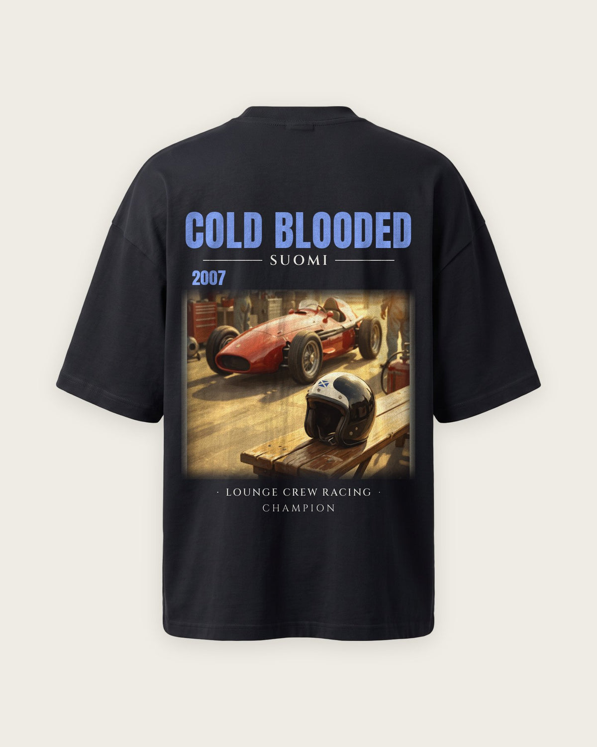 Camiseta “Cold Blooded 2007” — Preto — oversized