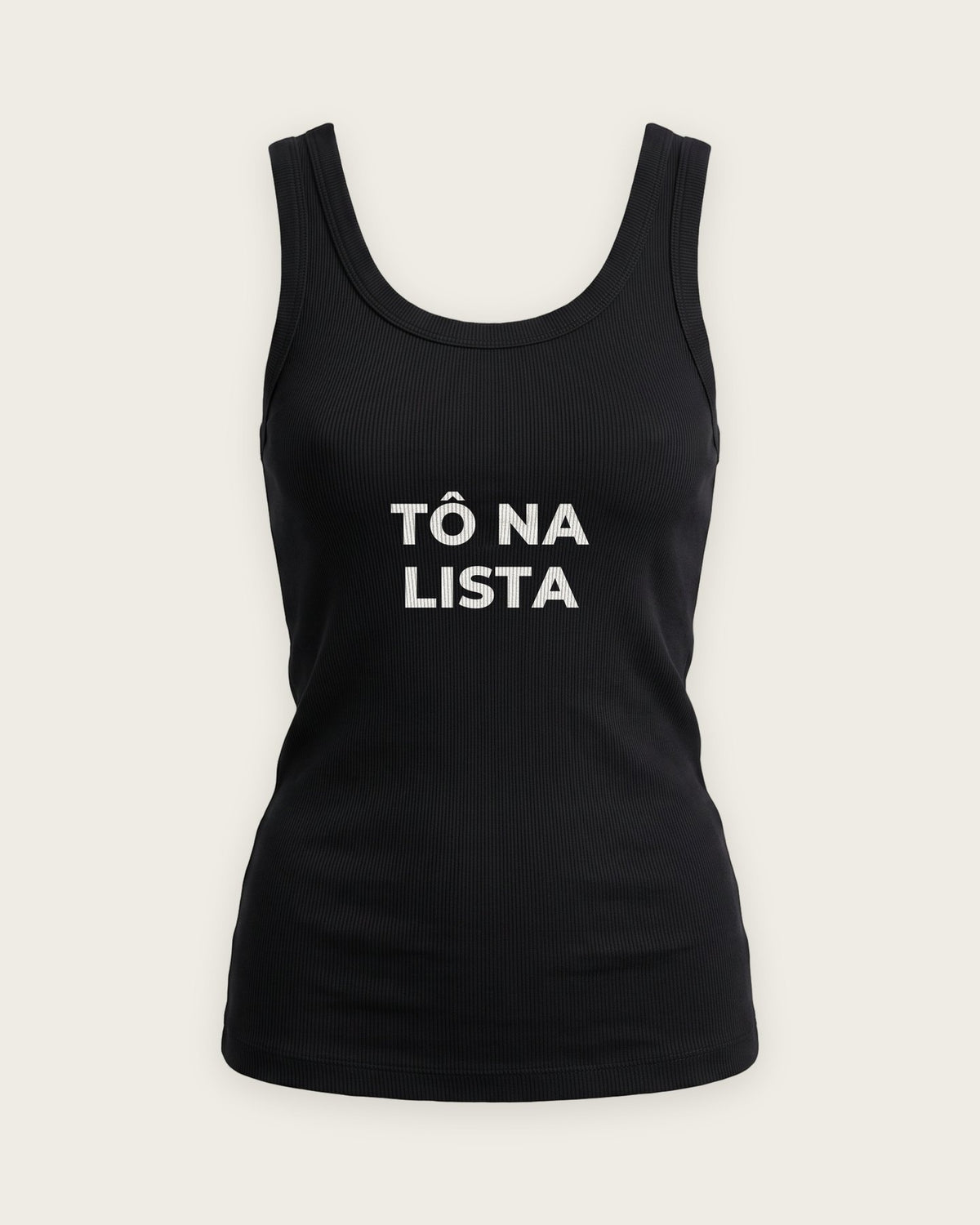 Regata Canelada “Tô na Lista” — Preto
