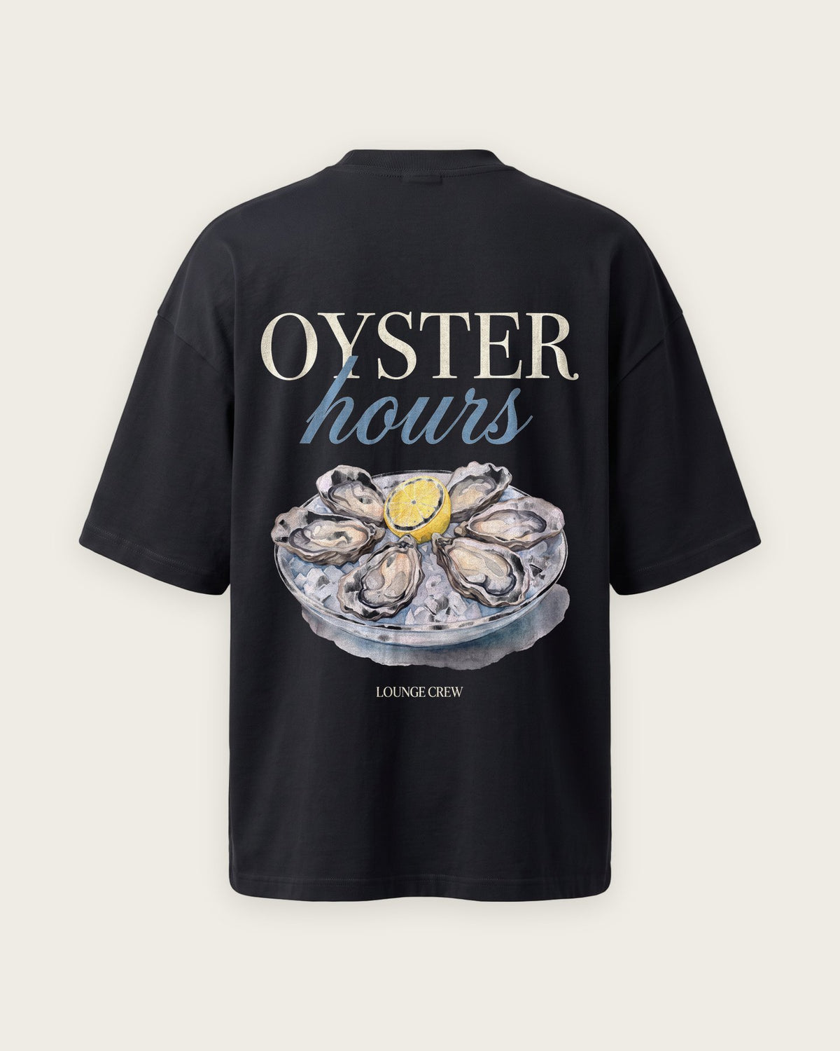 Camiseta “Oyster Hours” — Preto