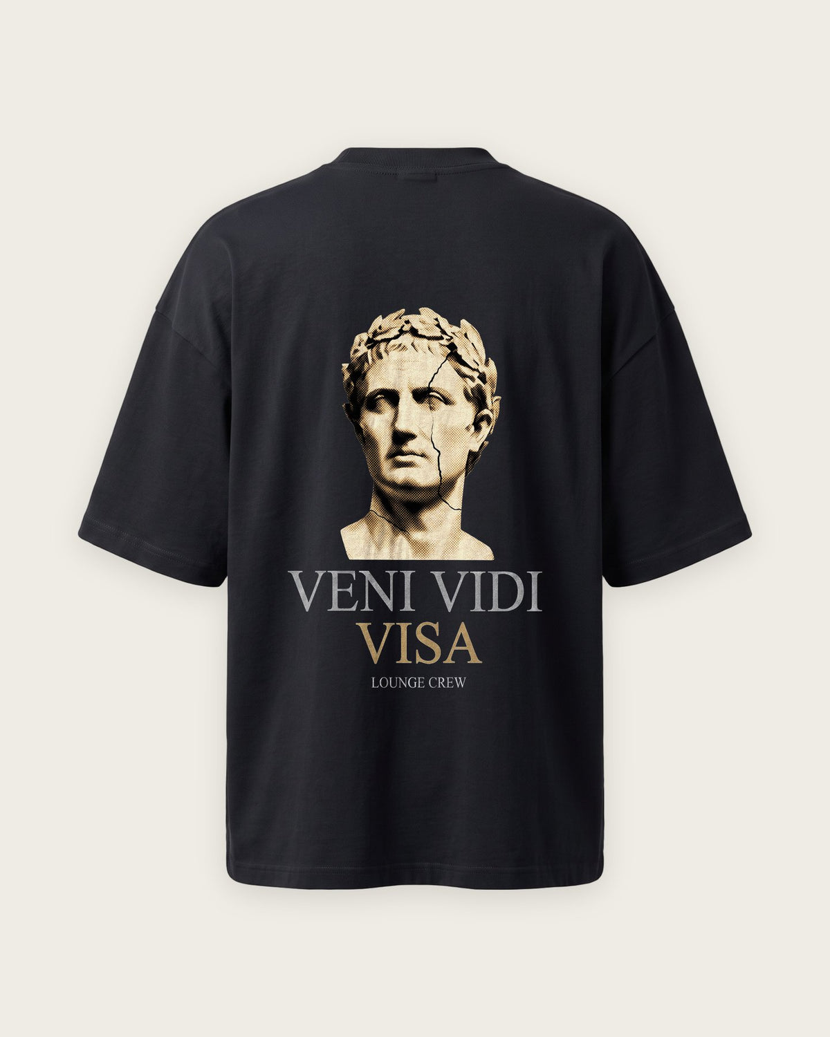 Camiseta “Veni Vidi Visa” — Preto
