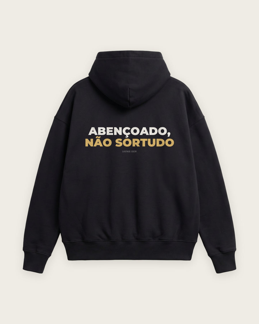 Moletom Oversized “Abençoado, Não Sortudo”