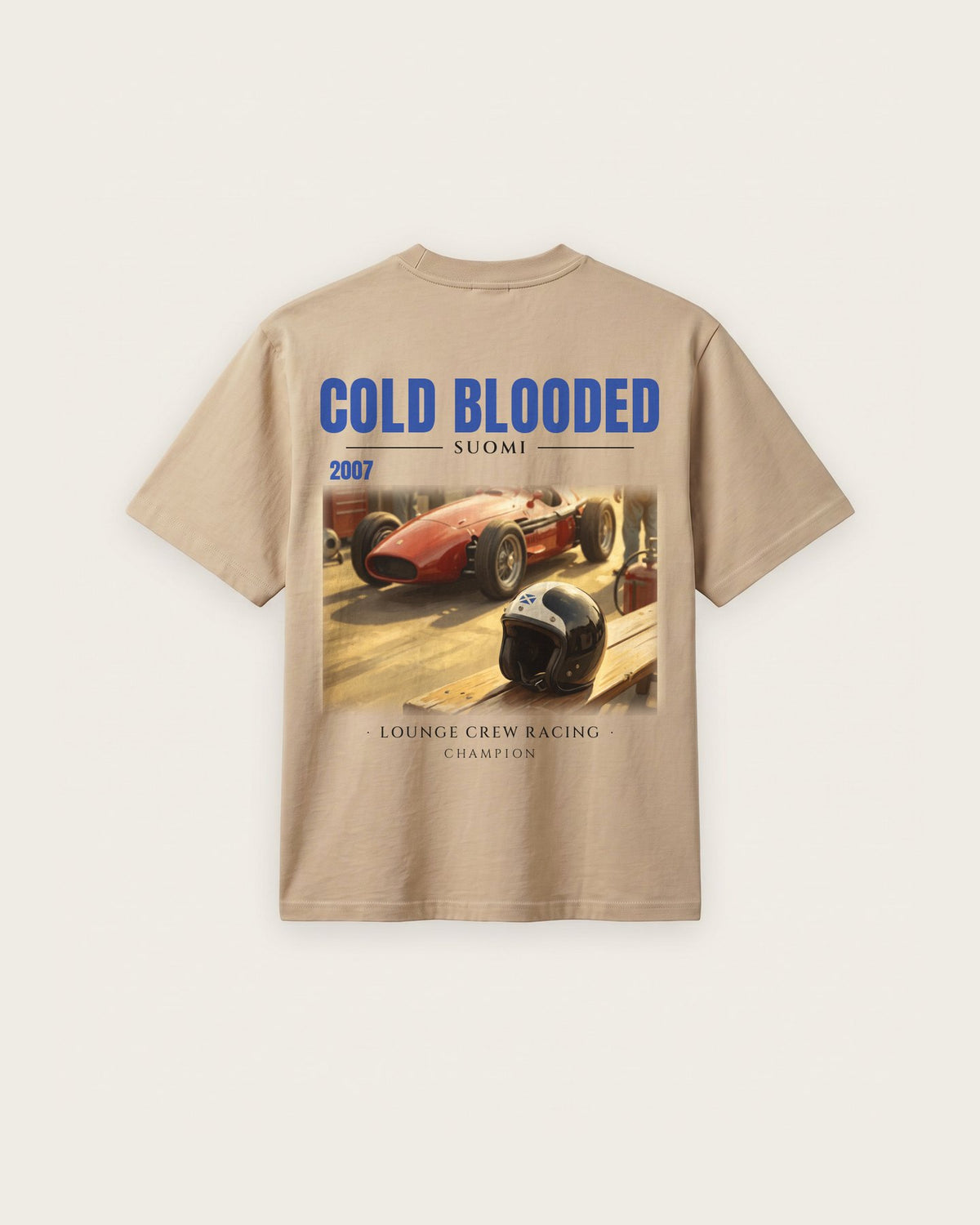 Camiseta “Cold Blooded 2007” — Areia — regular