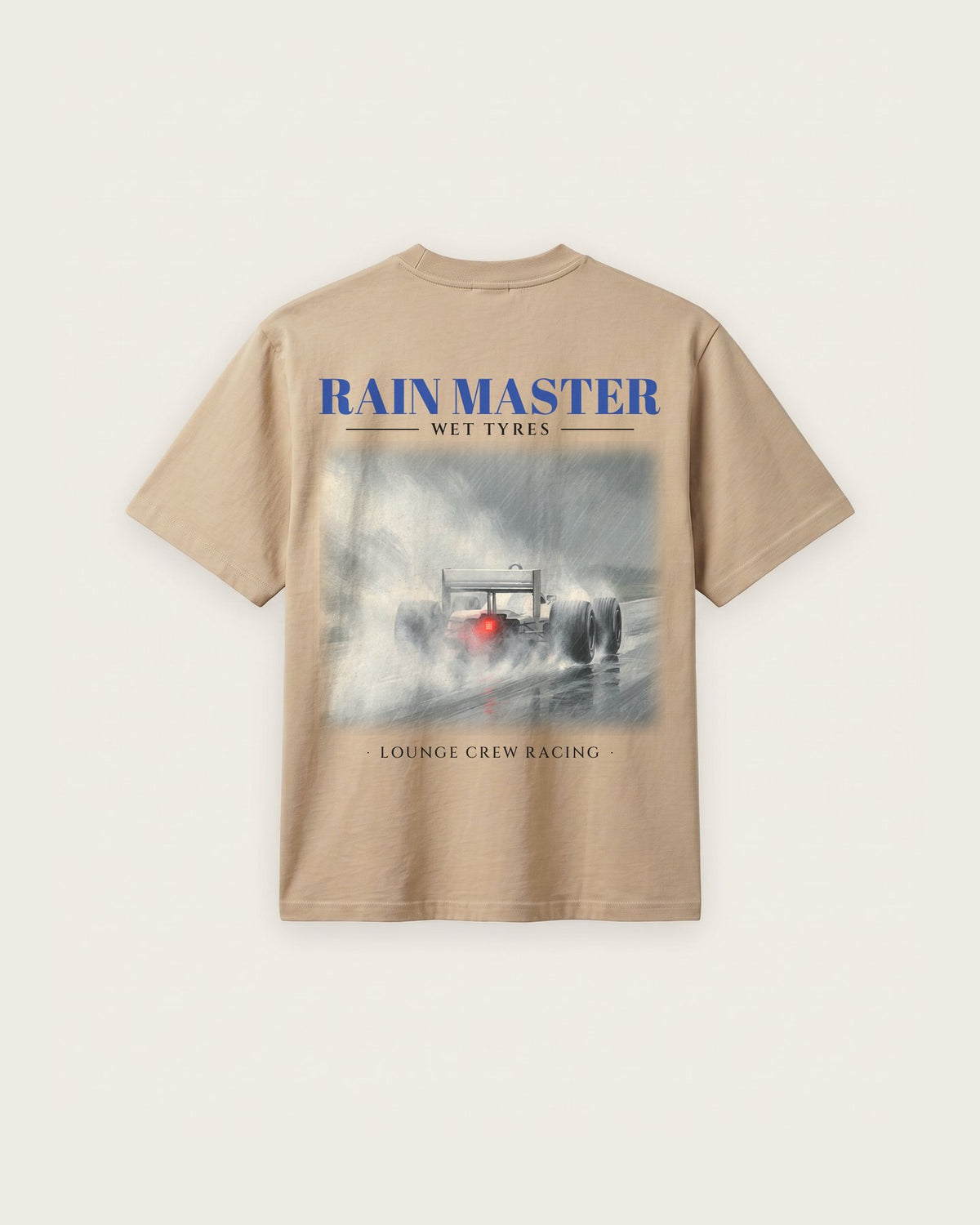 Camiseta “Rain Master” — Areia — regular