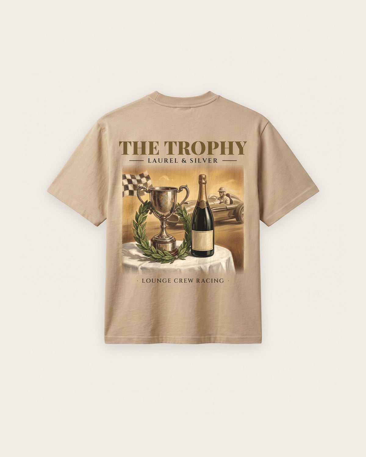 Camiseta “The Trophy” — Areia — regular