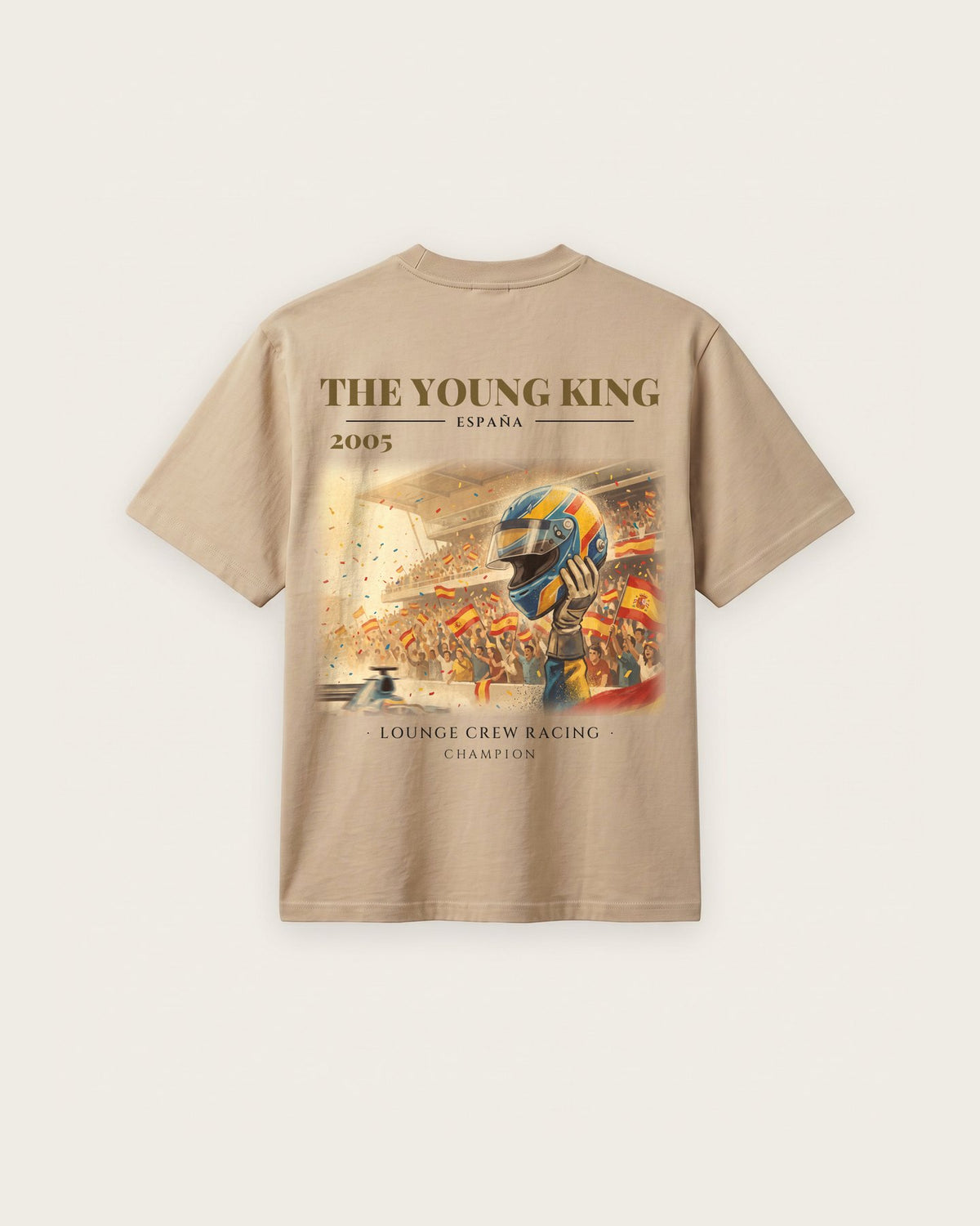 Camiseta “The Young King 2005” — Areia — regular
