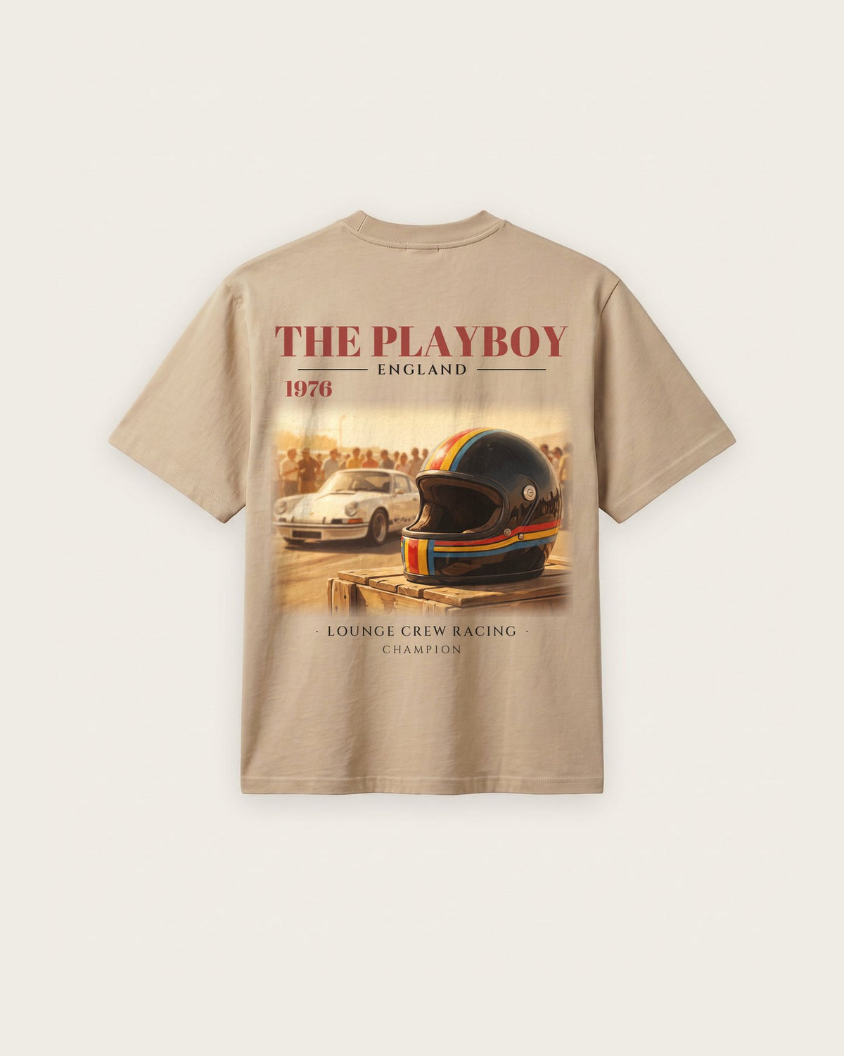 Camiseta “The Playboy 1976” — Areia — regular