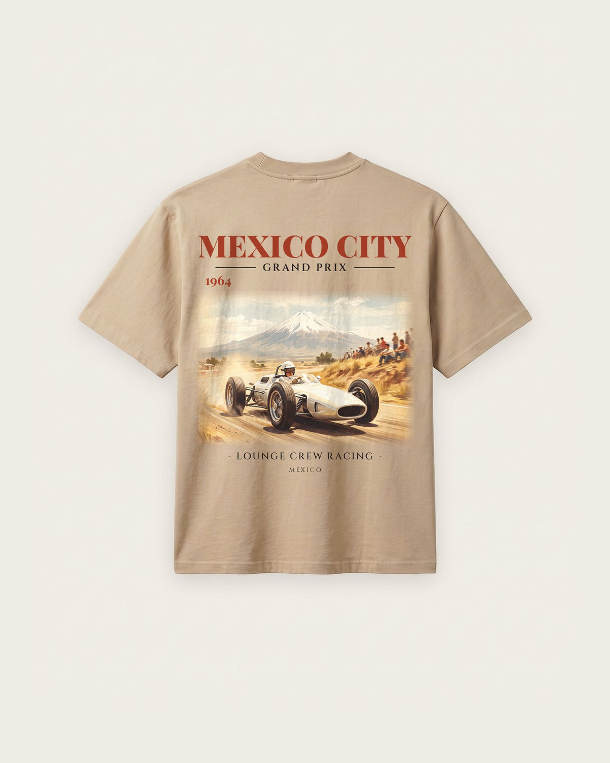 Camiseta “Mexico City Grand Prix 1964” — Areia — regular