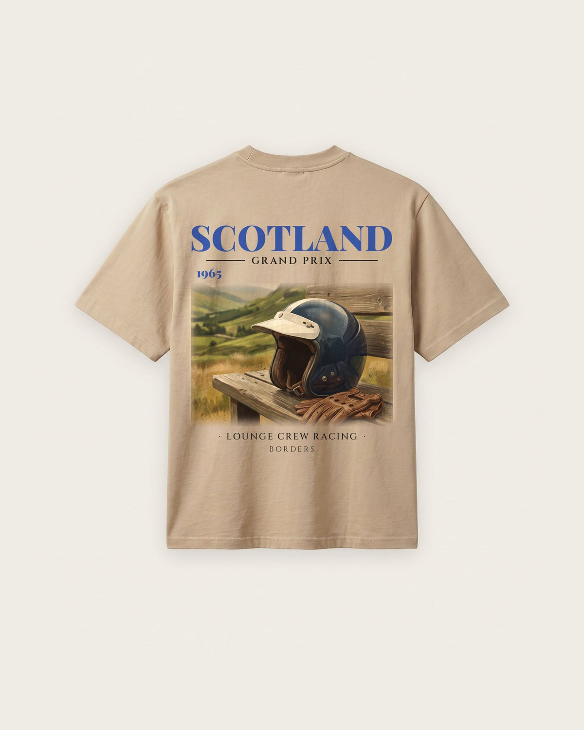 Camiseta “Scotland 1965” — Areia — regular