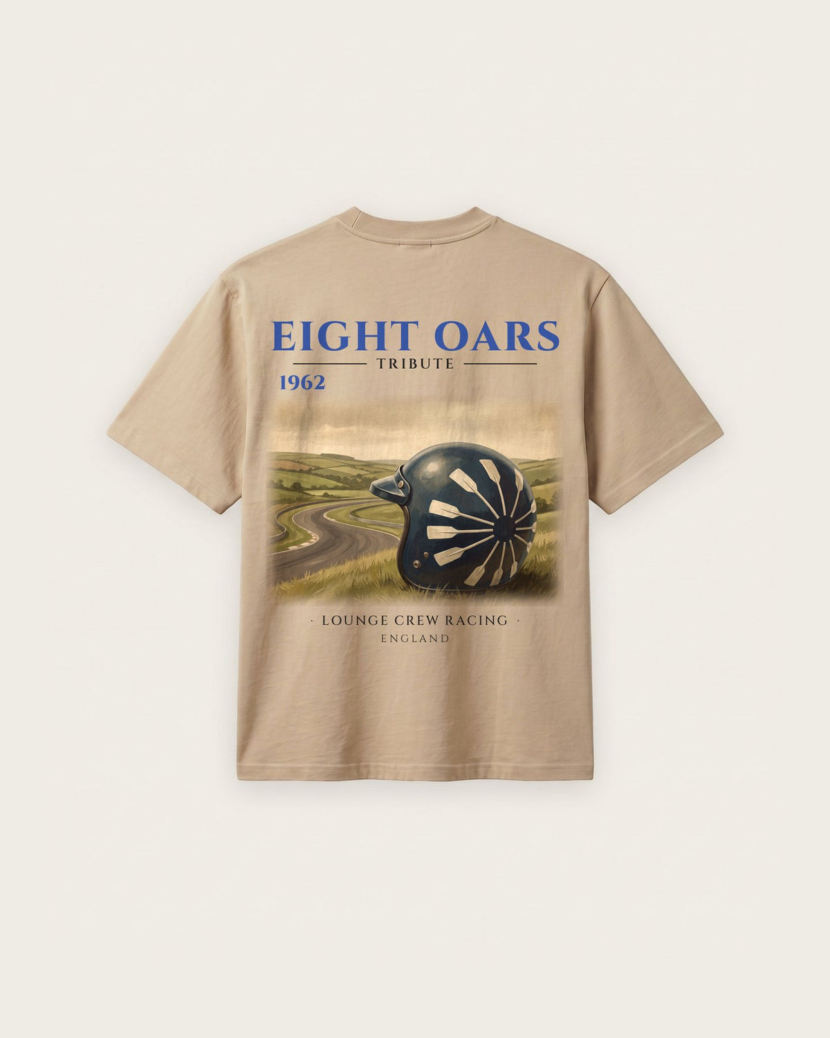 Camiseta “Eight Oars 1962” — Areia — regular