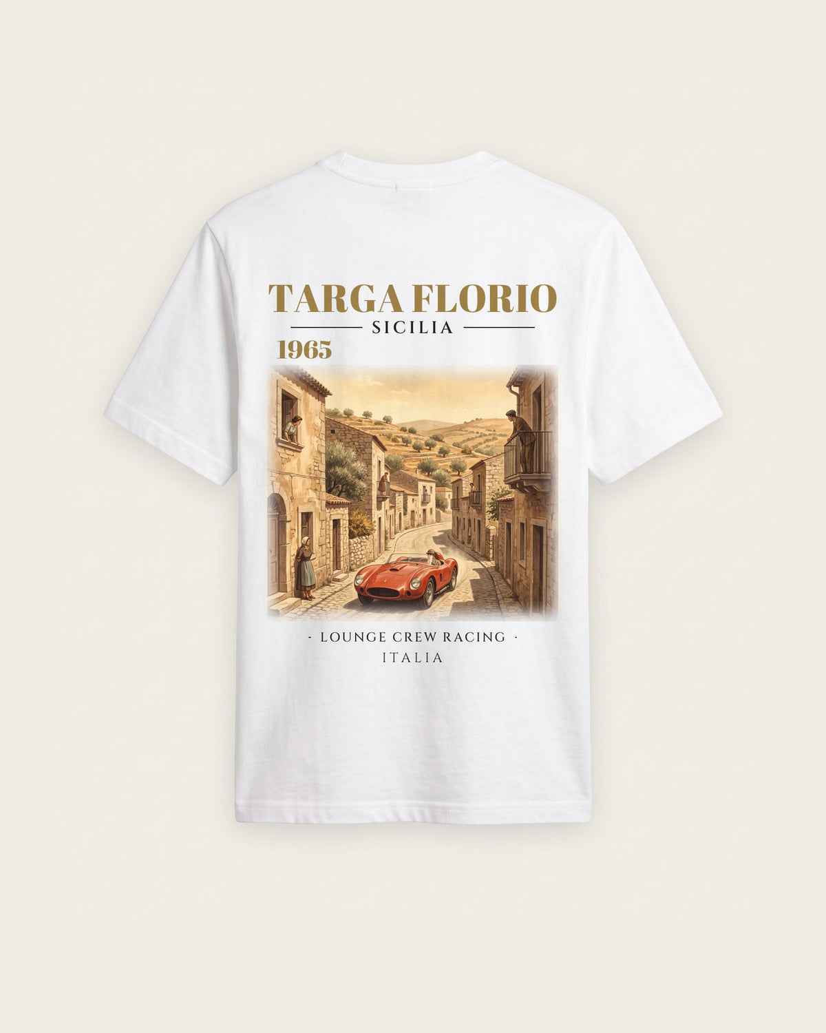 Camiseta “Targa Florio 1965” — Branco — regular
