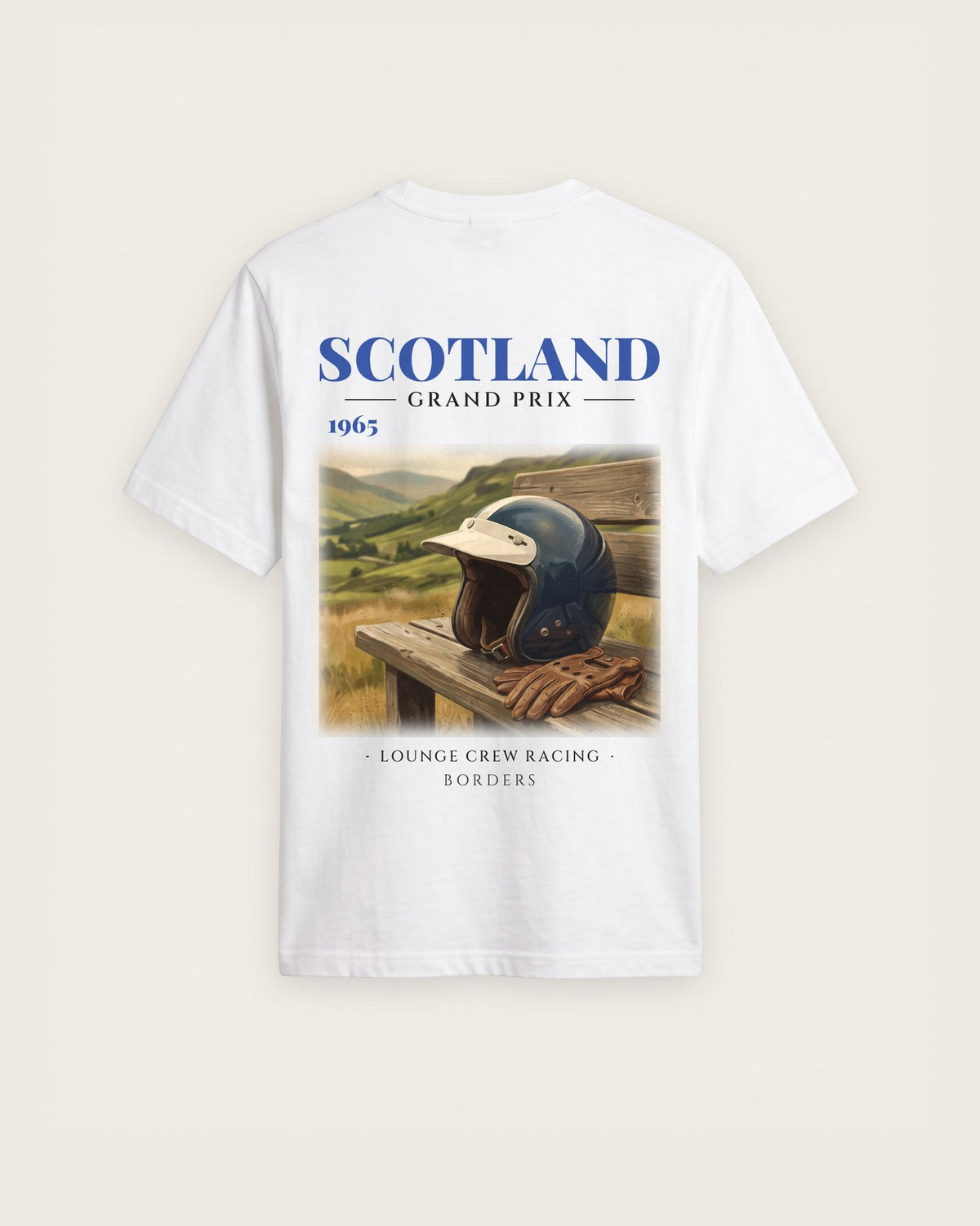 Camiseta “Scotland 1965” — Branco — regular