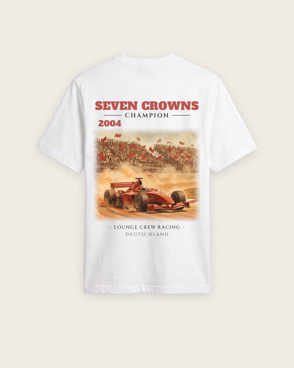 Camiseta “Seven Crowns 2004” — Branco — regular
