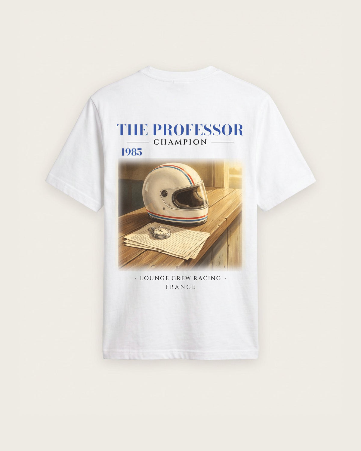 Camiseta “The Professor 1985” — Branco — regular