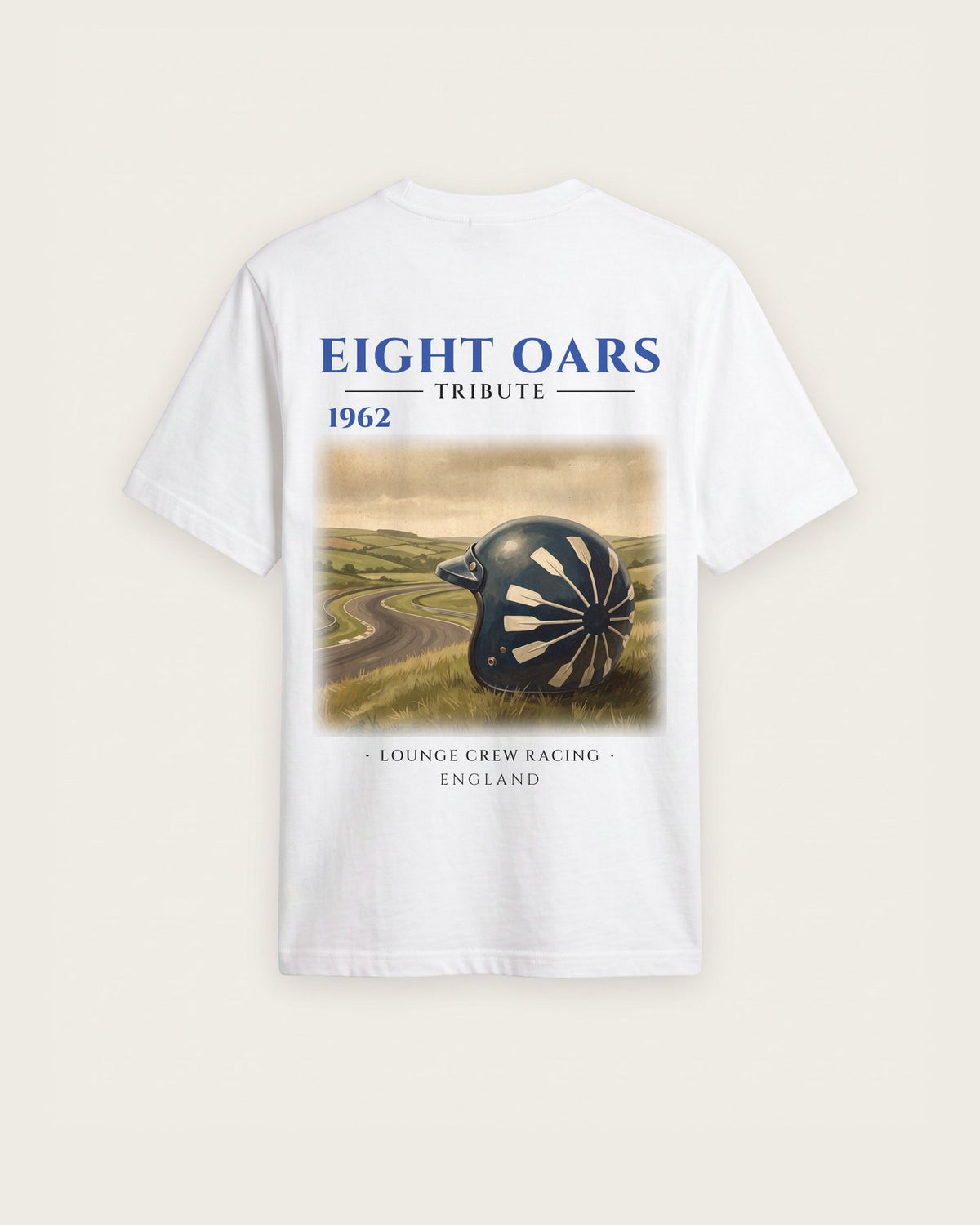 Camiseta “Eight Oars 1962” — Branco — regular