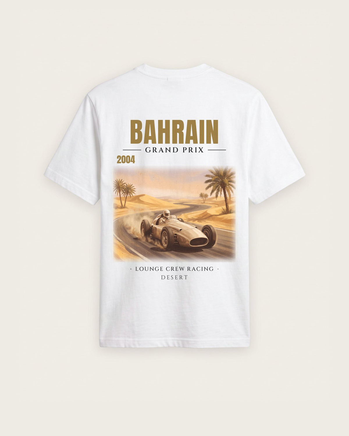 Camiseta “Bahrain 2004” — Branco — regular